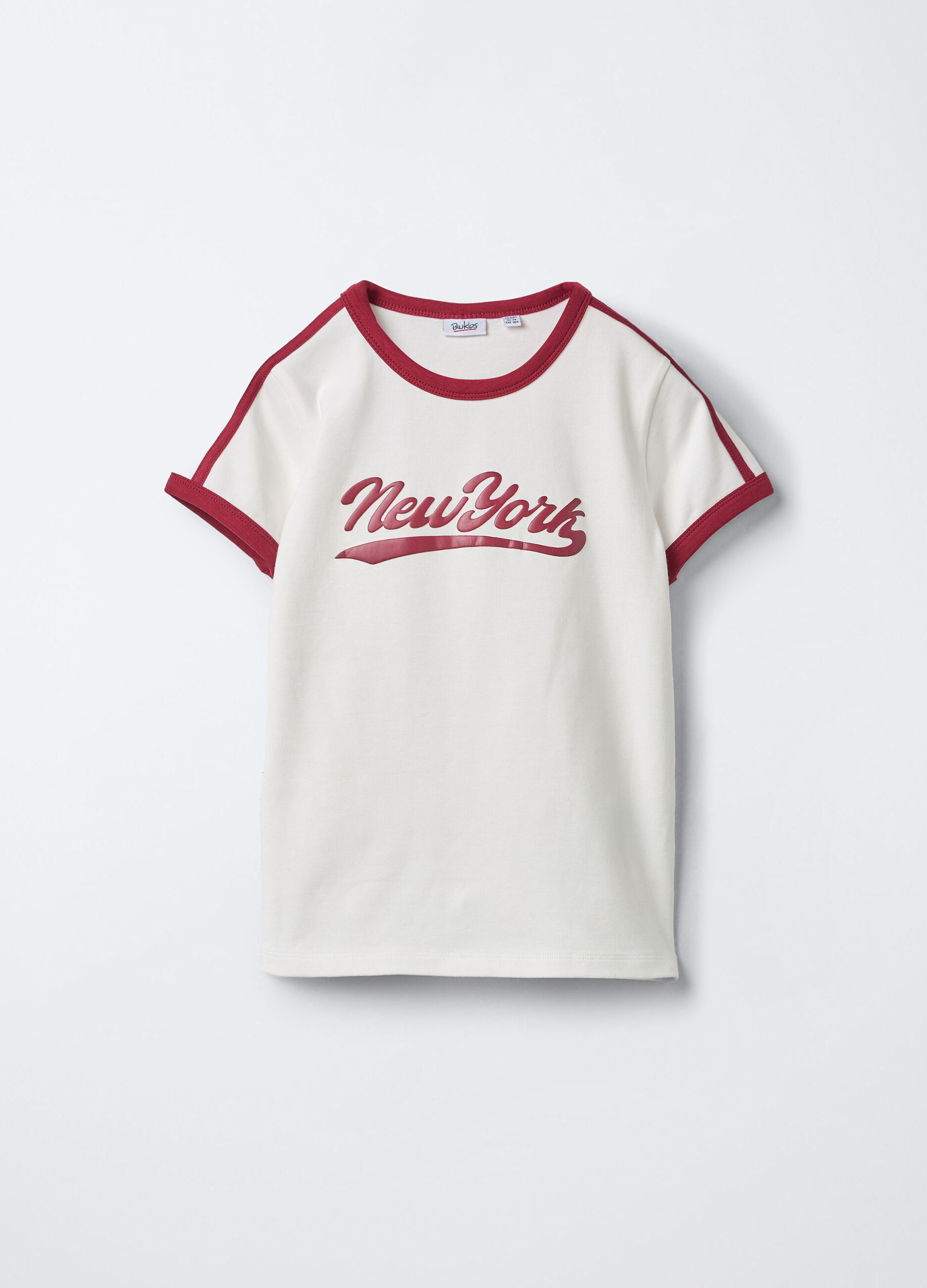 T-shirt in costina di cotone stretch Fit Slim ragazza_0