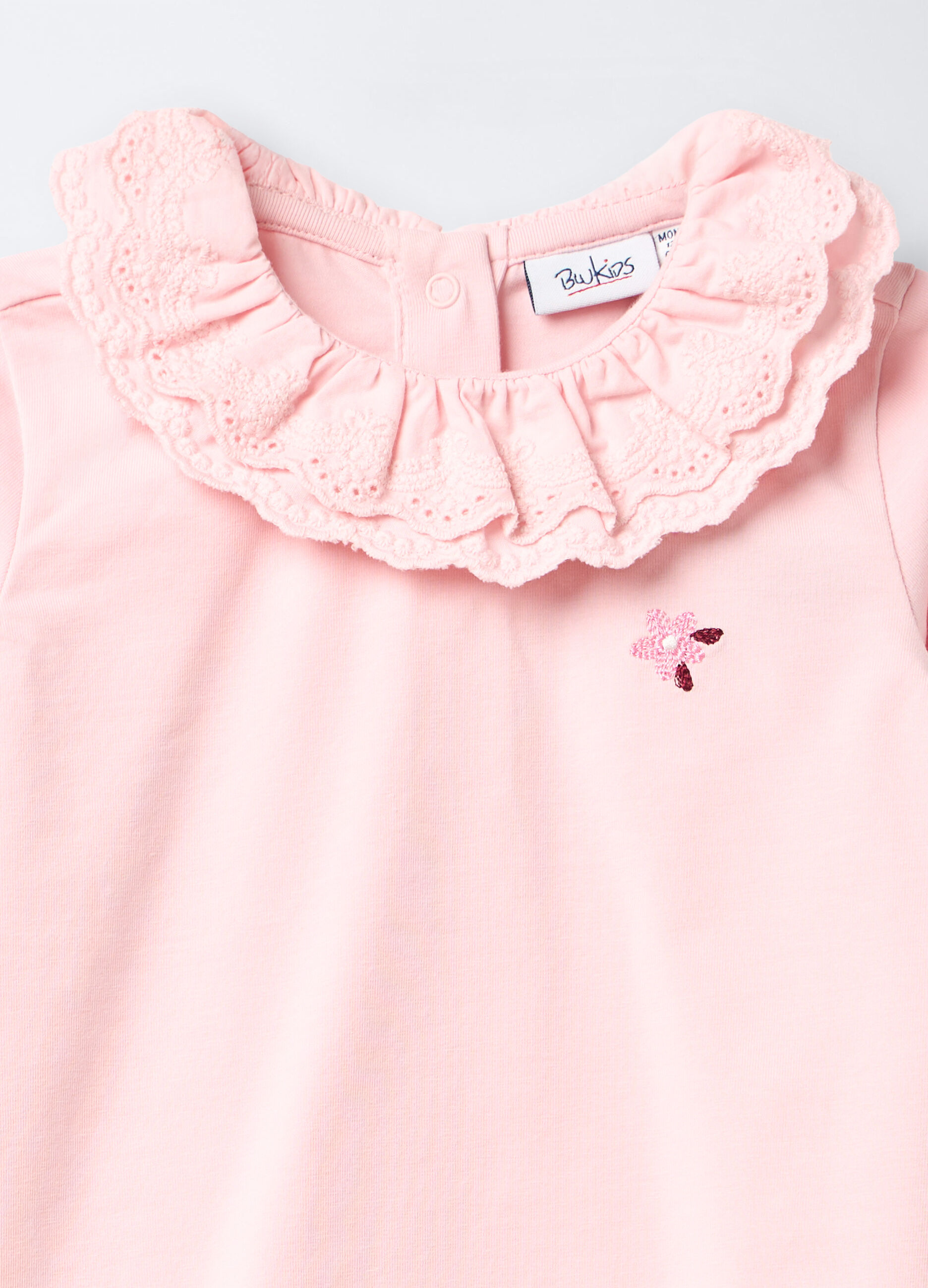 T-shirt in jersey di cotone stretch bimba