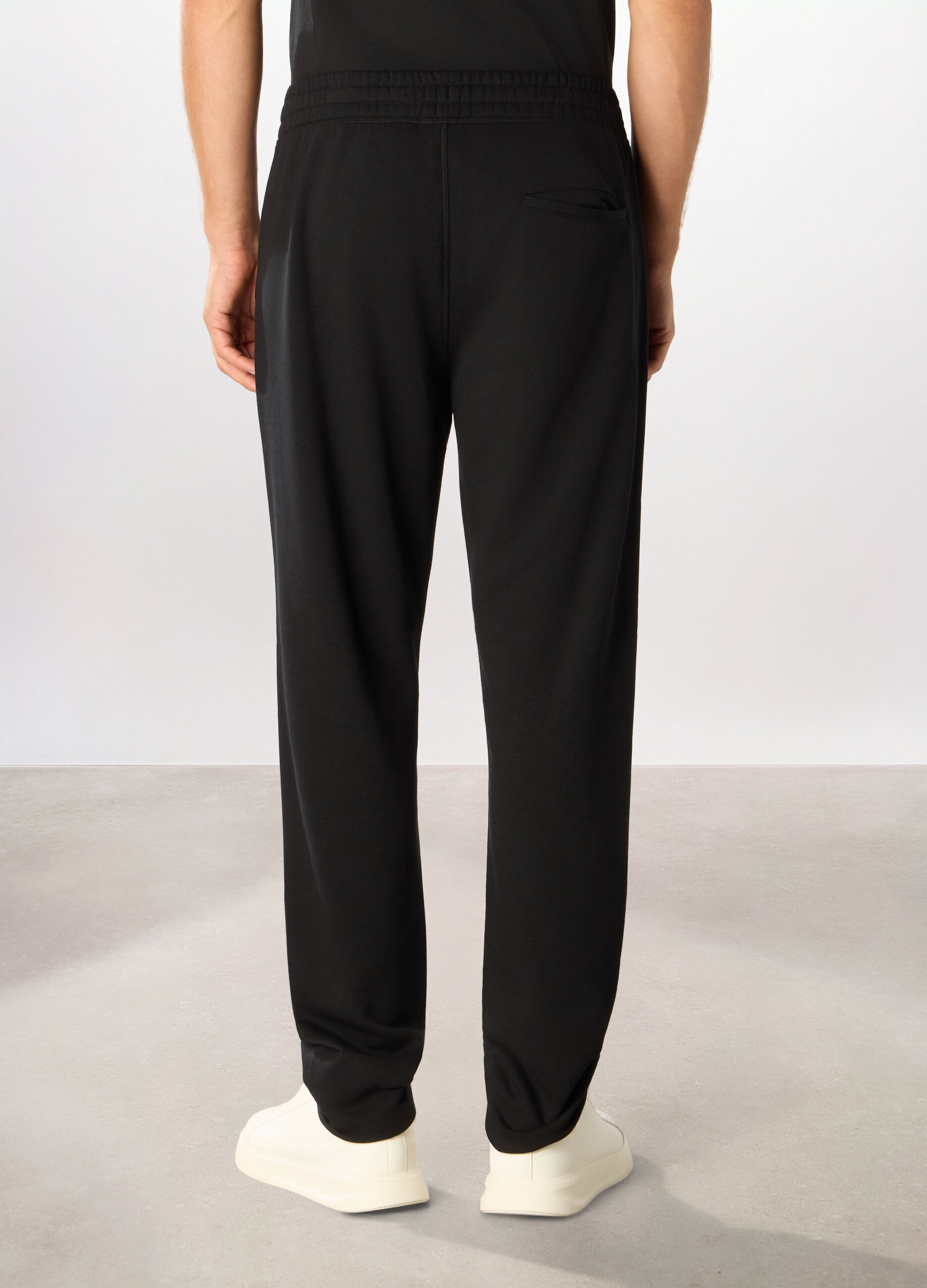 Jogger in felpa misto cotone uomo_1