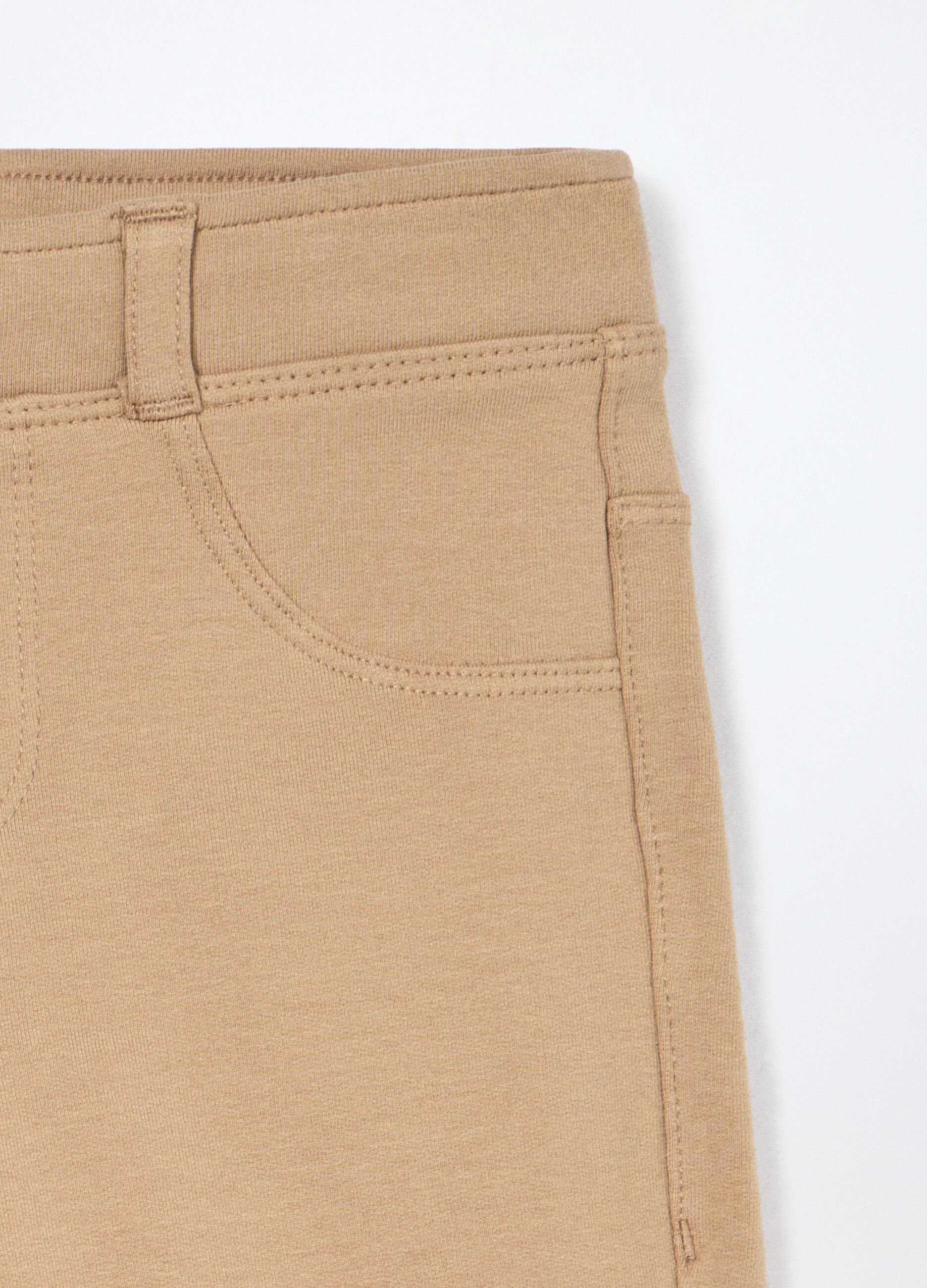 Treggings in french terry di cotone stretch bambina_2