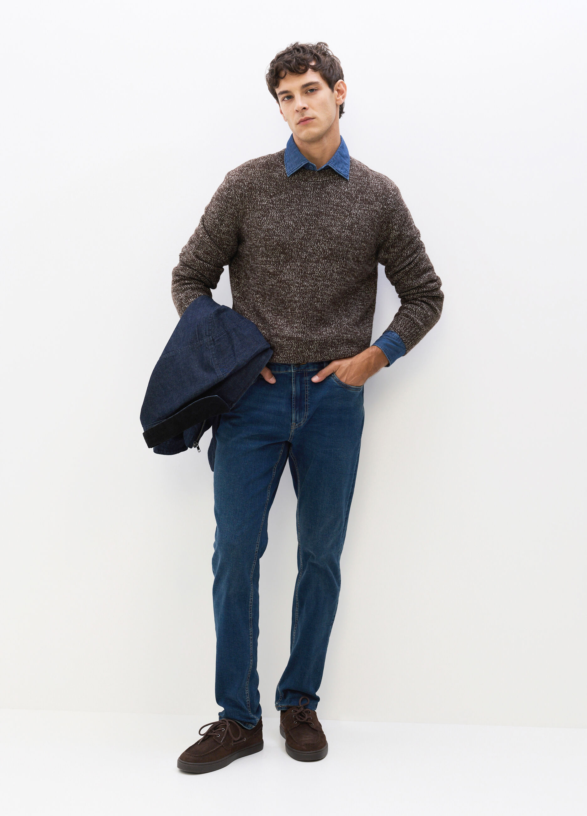 Jeans slim fit in denim stretch uomo