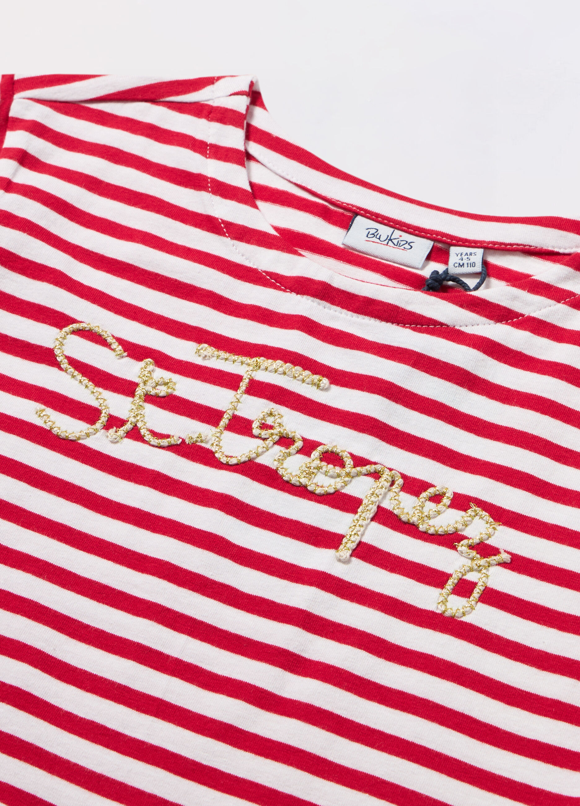 T-shirt in jersey di cotone stretch bambina_1