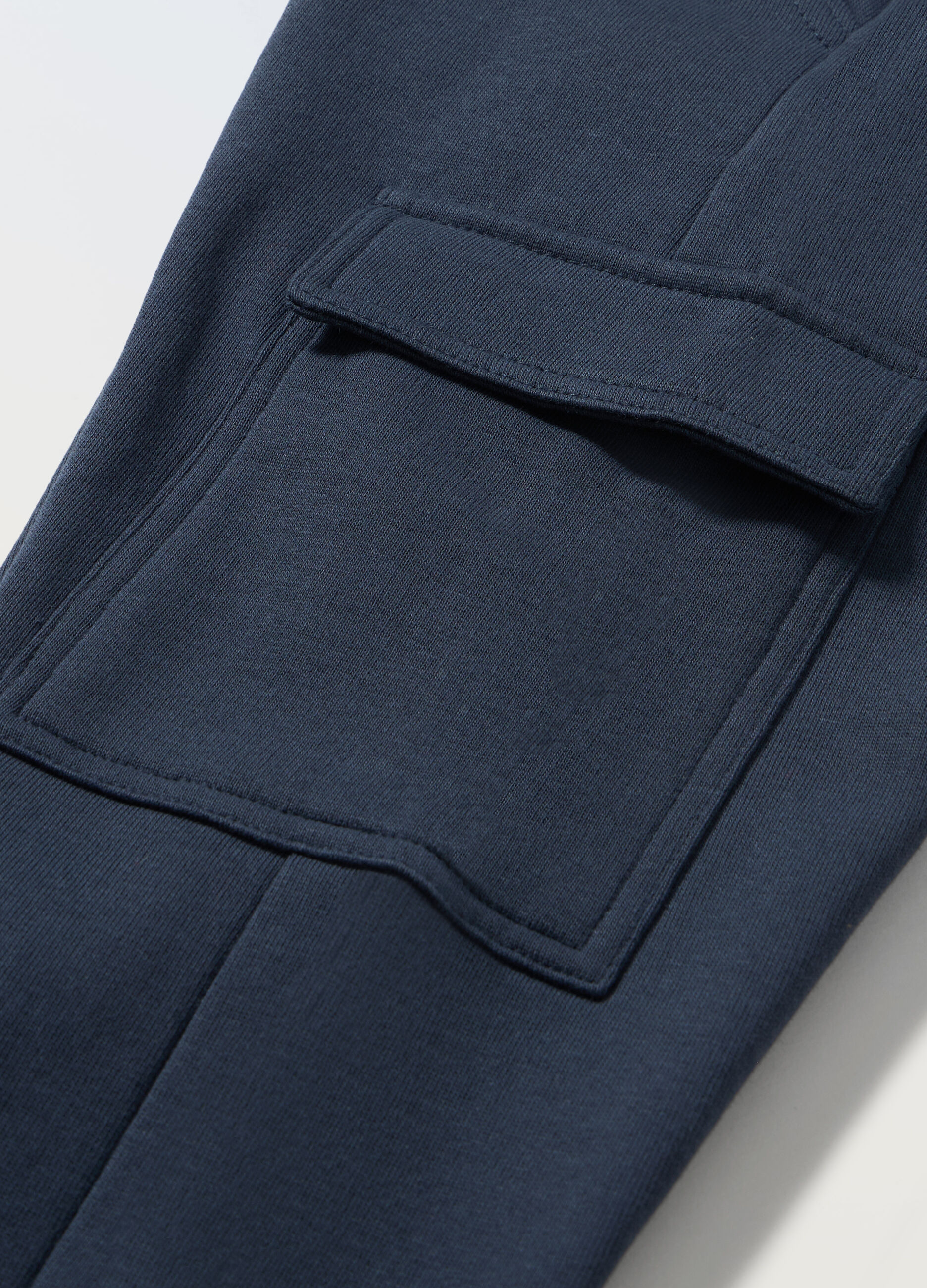 Jogger cargo in puro cotone bambino_1