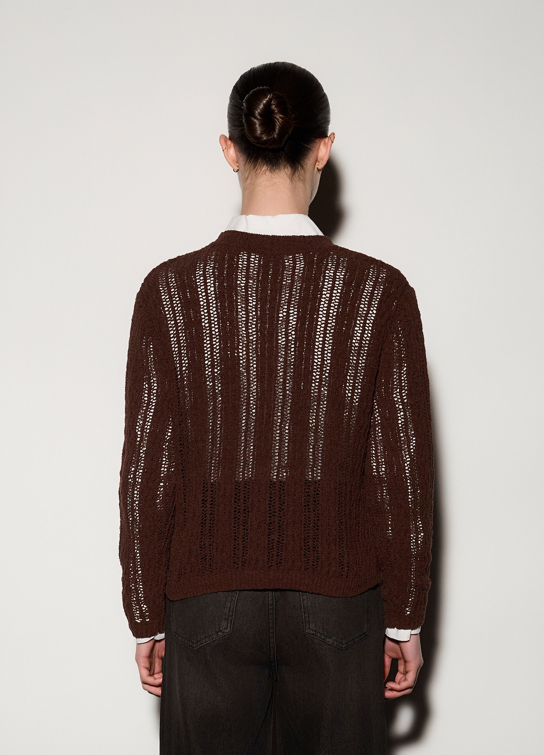 Pullover girocollo operato donna_2