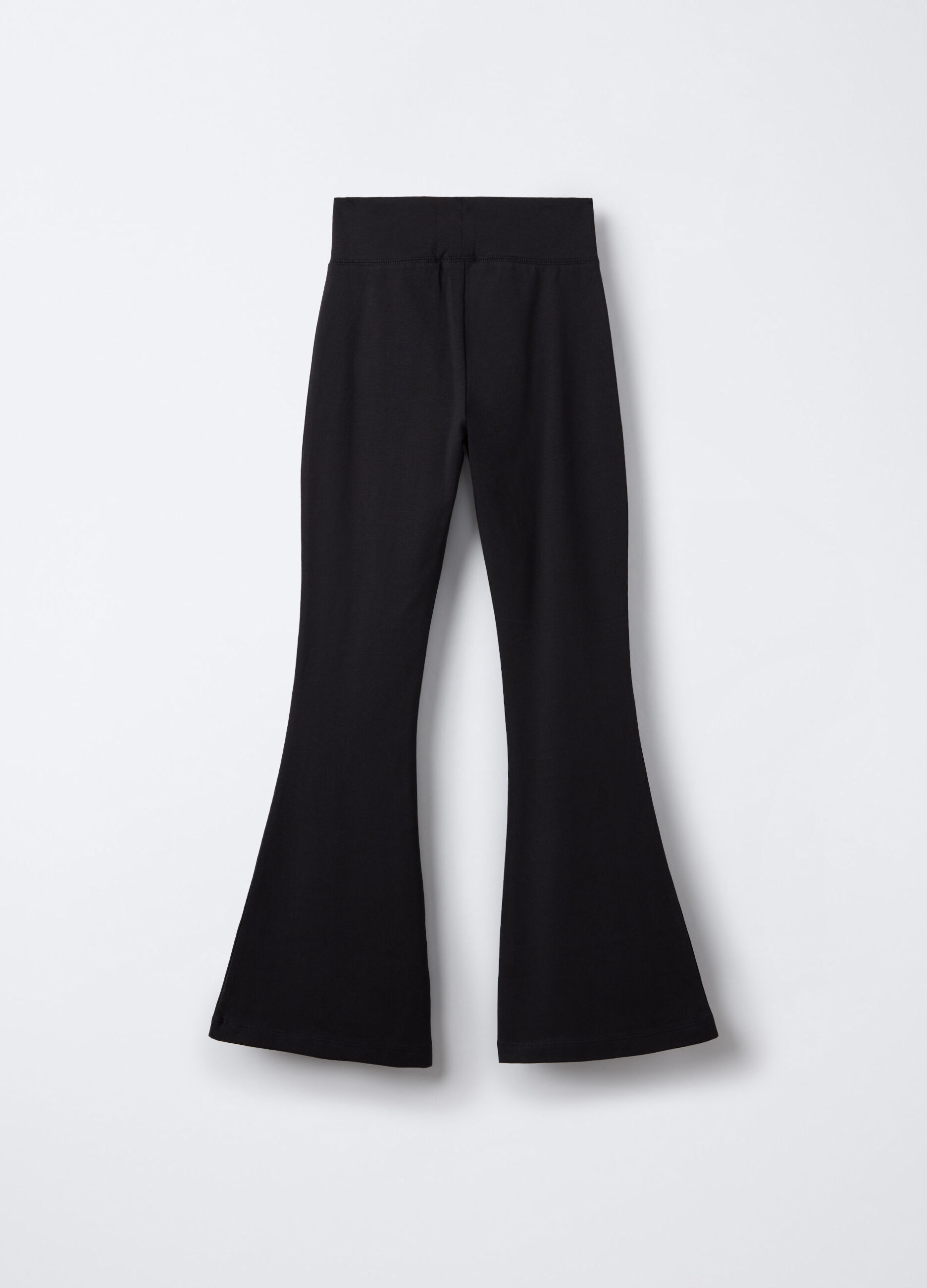 Leggings in jersey di cotone stretch Flare Fit ragazza_1