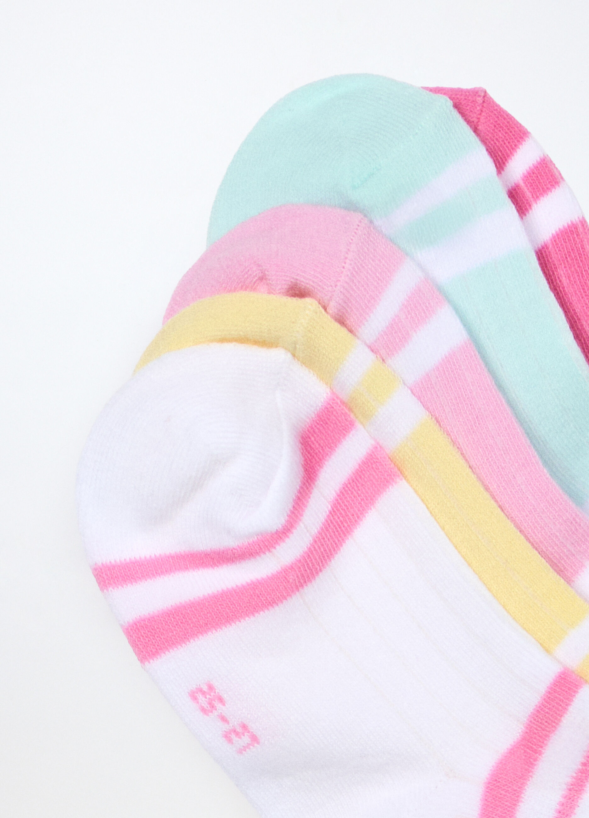 Pack 5 calze corte misto cotone bambina_2