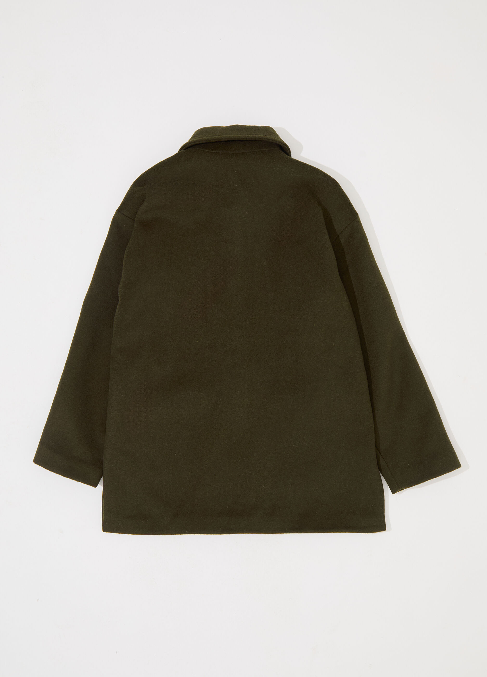 Cappotto montgomery corto in misto lana donna_5