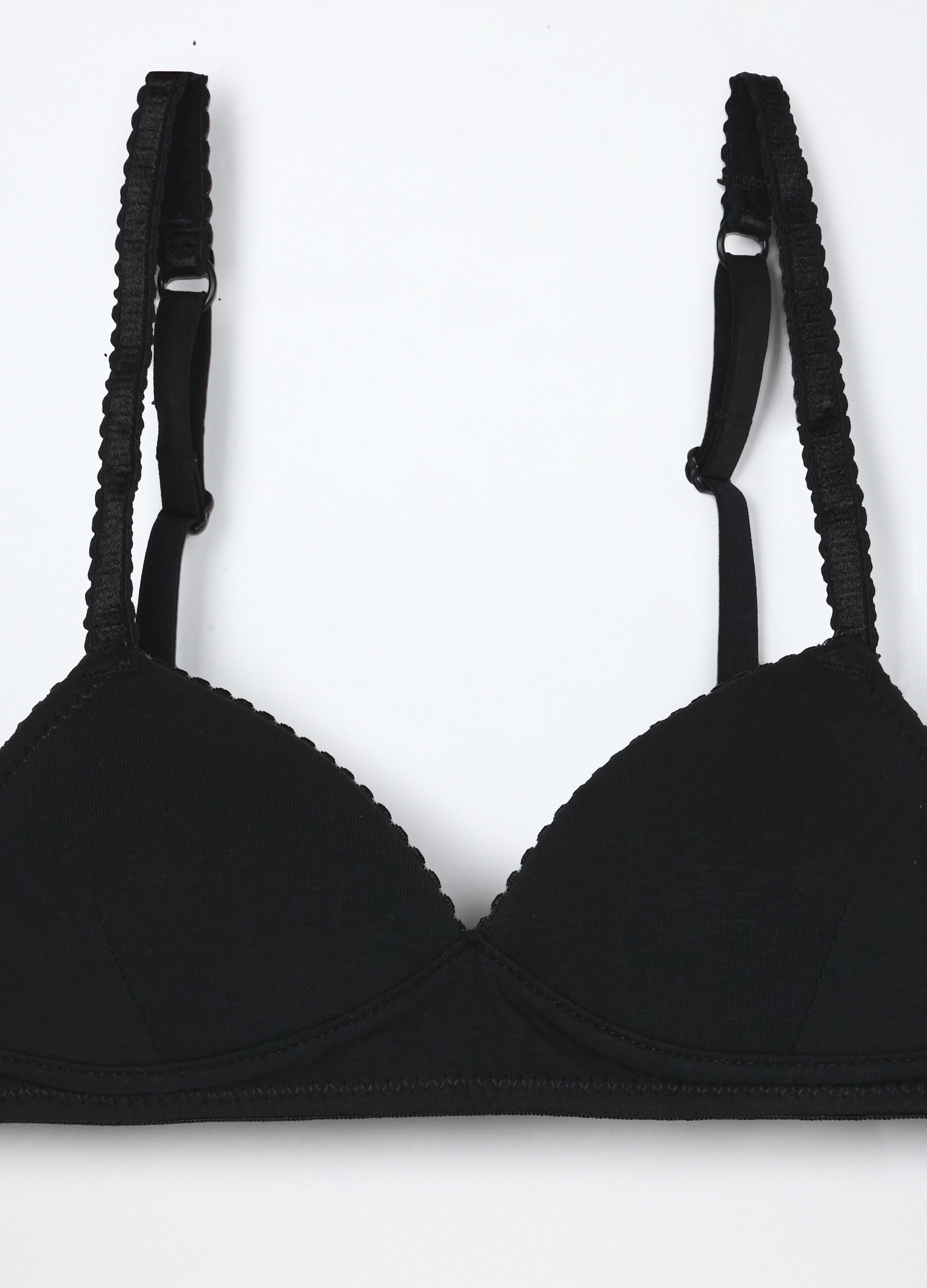 Reggiseno a triangolo in jersey di cotone stretch ragazza_2