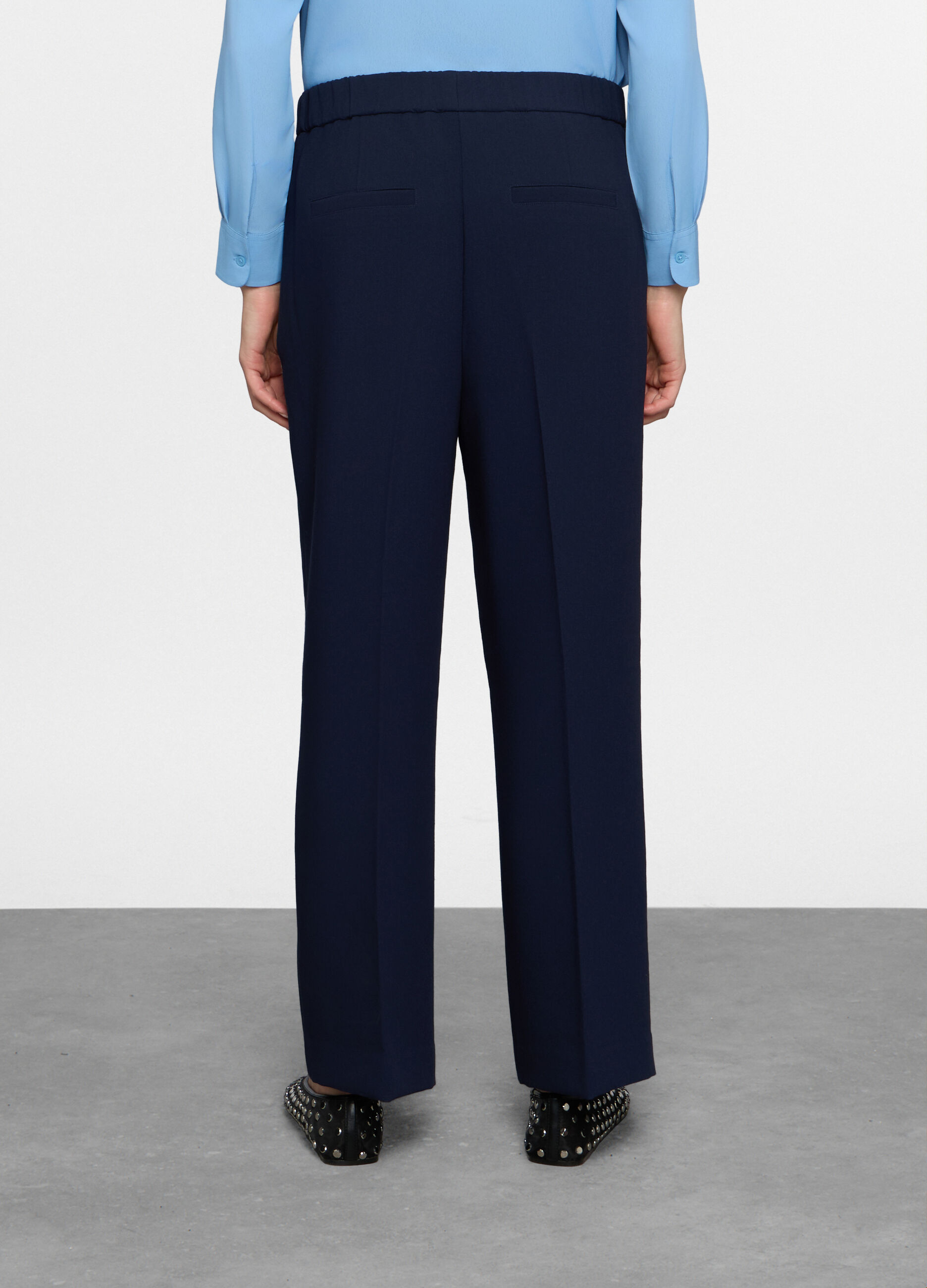 Pantaloni comfort fit misto viscosa donna_1