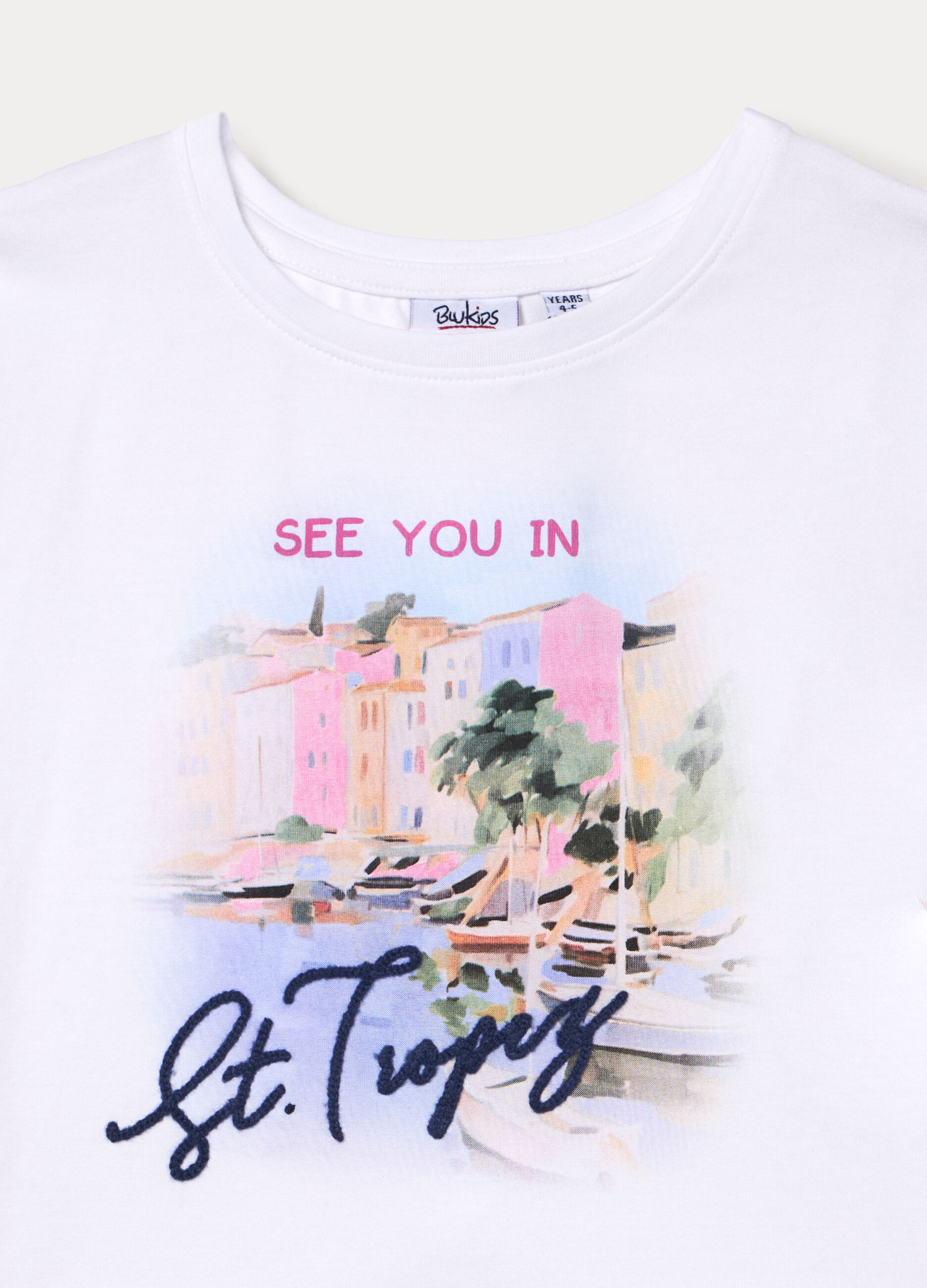 T-shirt in jersey di cotone stretch bambina_2