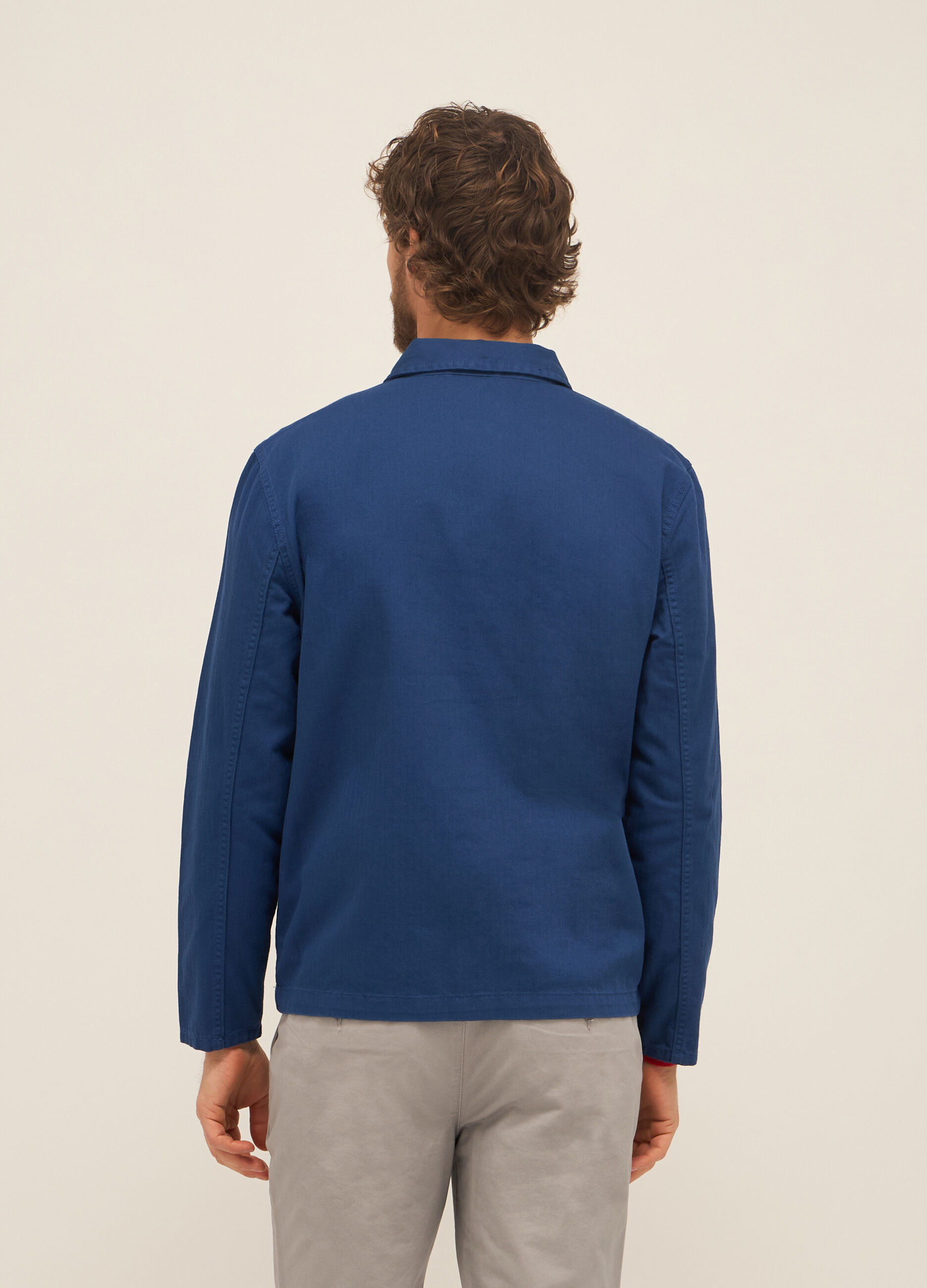 Camicia chore jacket in puro cotone uomo_1
