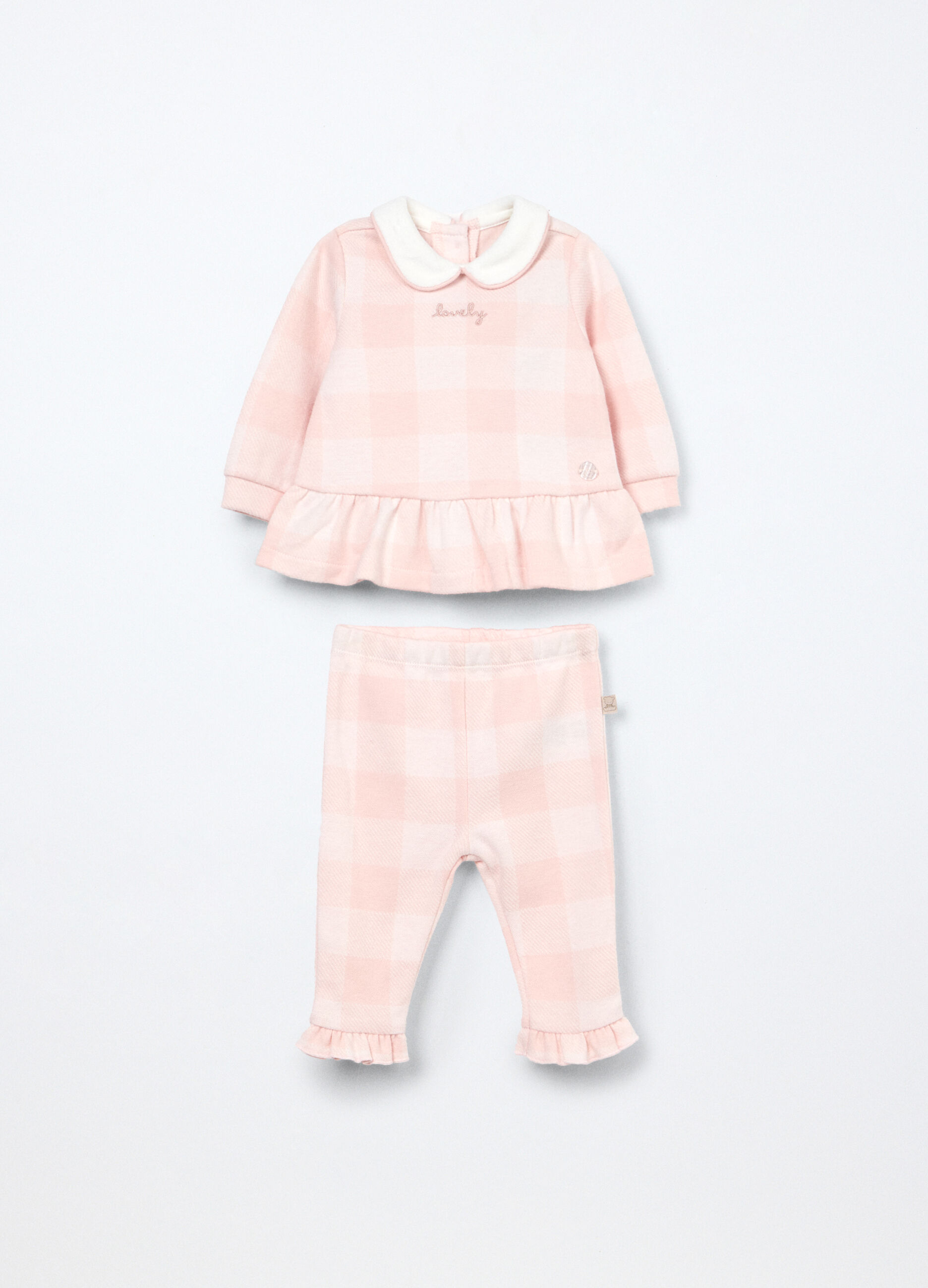 Set a quadri misto cotone neonata_0
