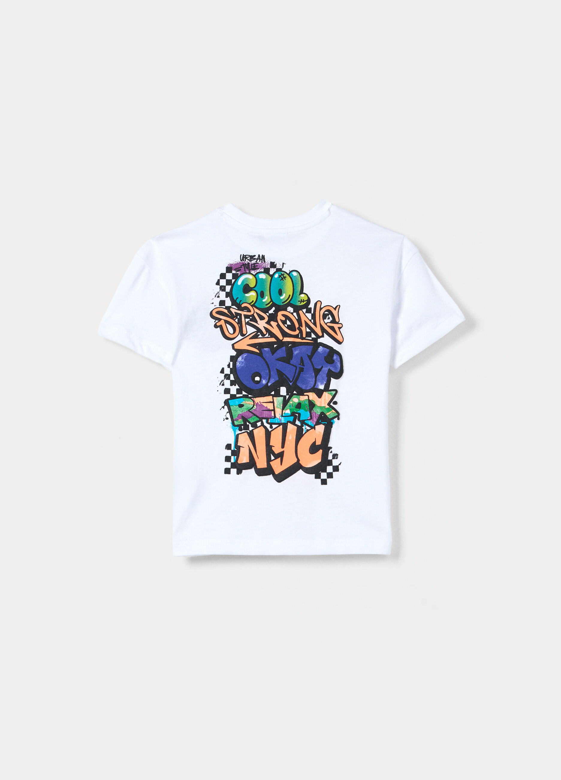 T-shirt girocollo in jersey di puro cotone bambino_1