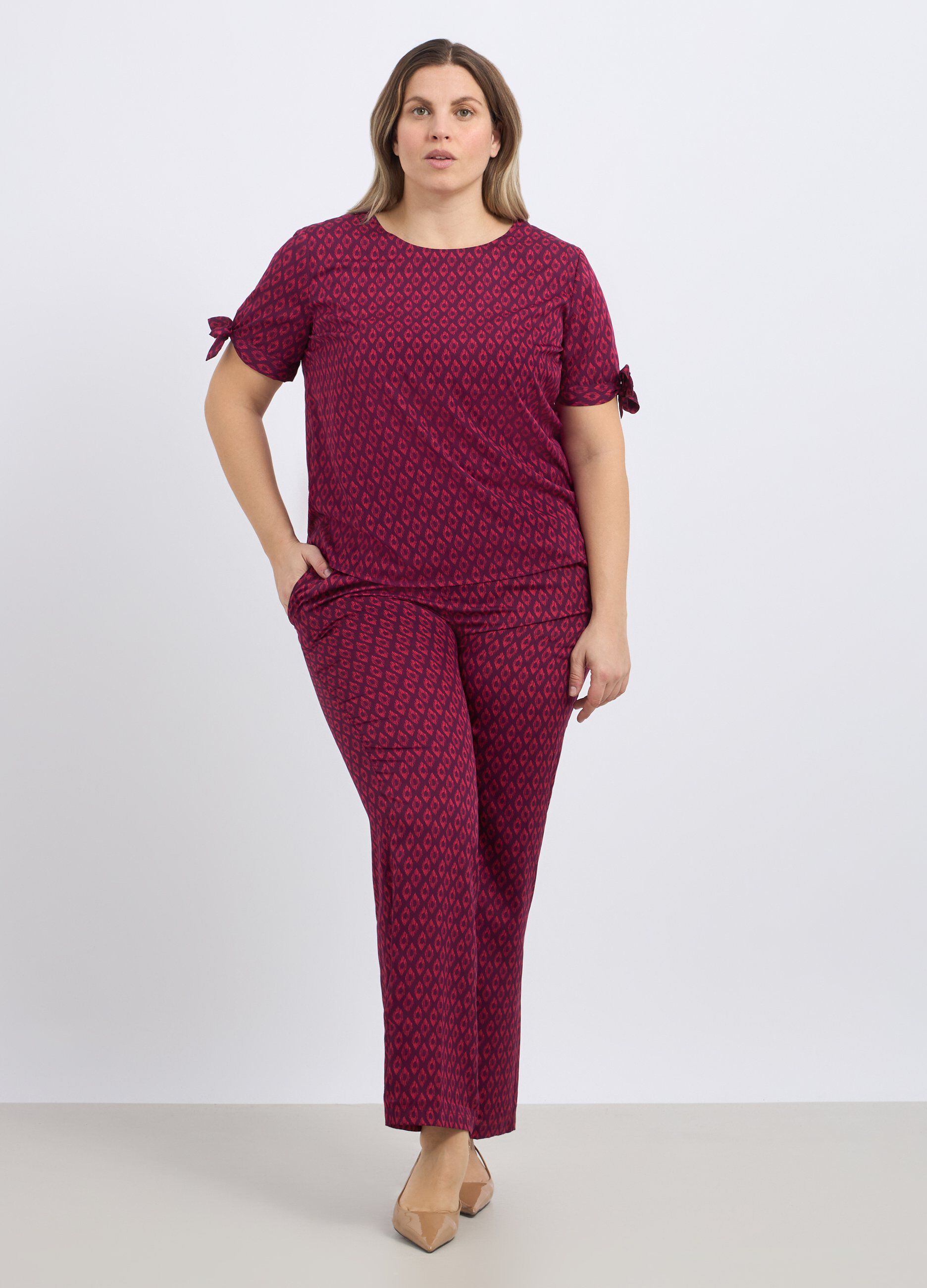 Pantaloni con stampa donna curvy_0