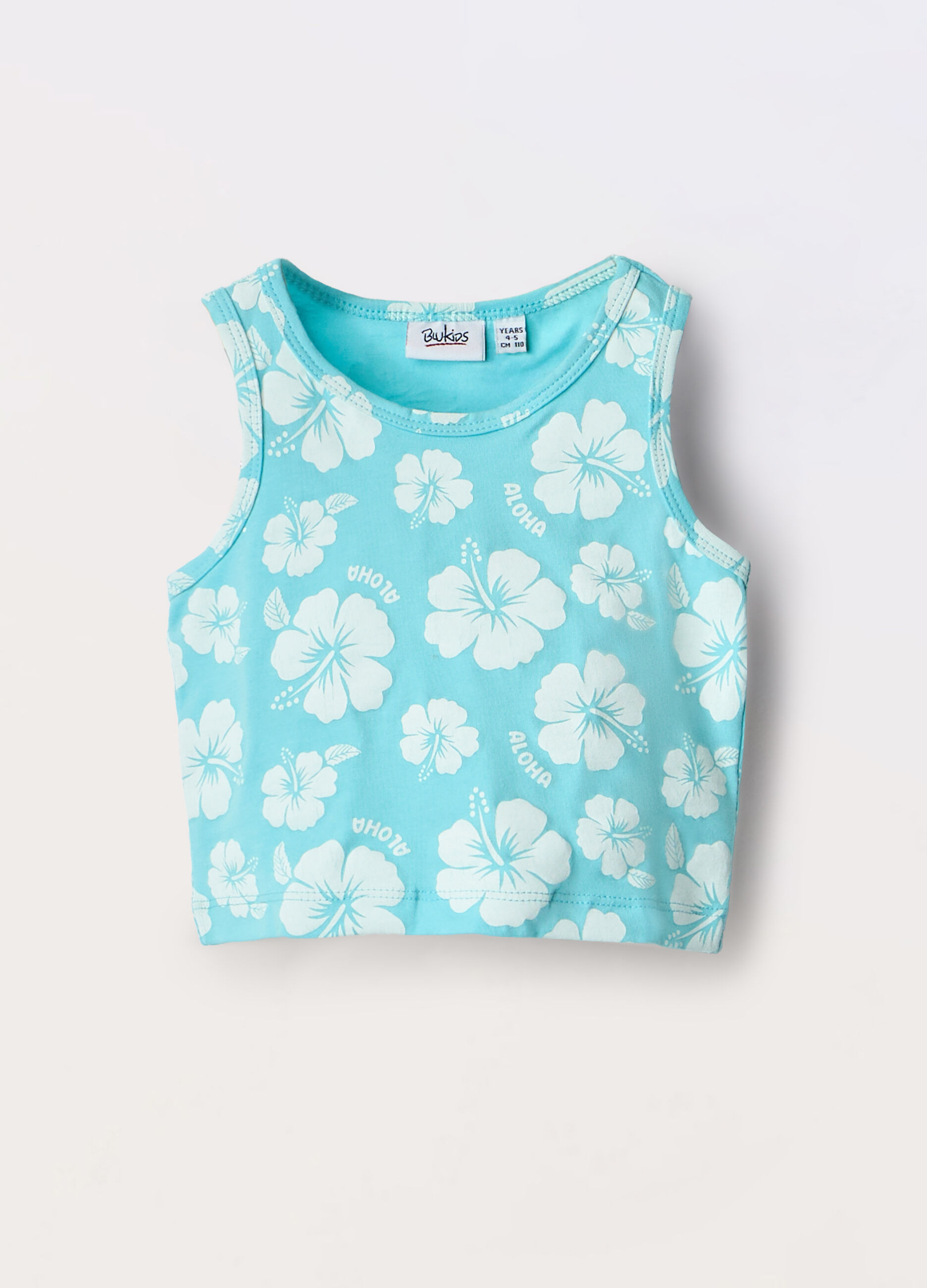 Canotta in jersey di cotone stretch bambina_0