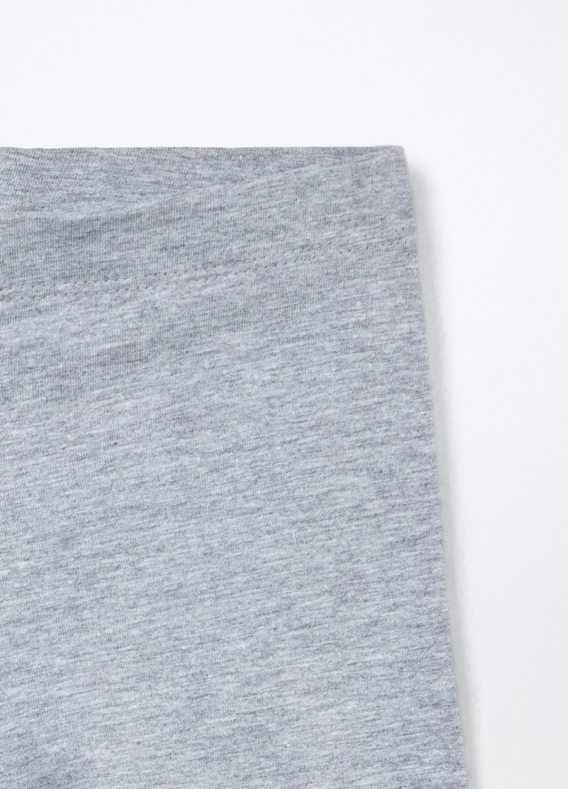 Leggings in french terry di cotone stretch bambina_2