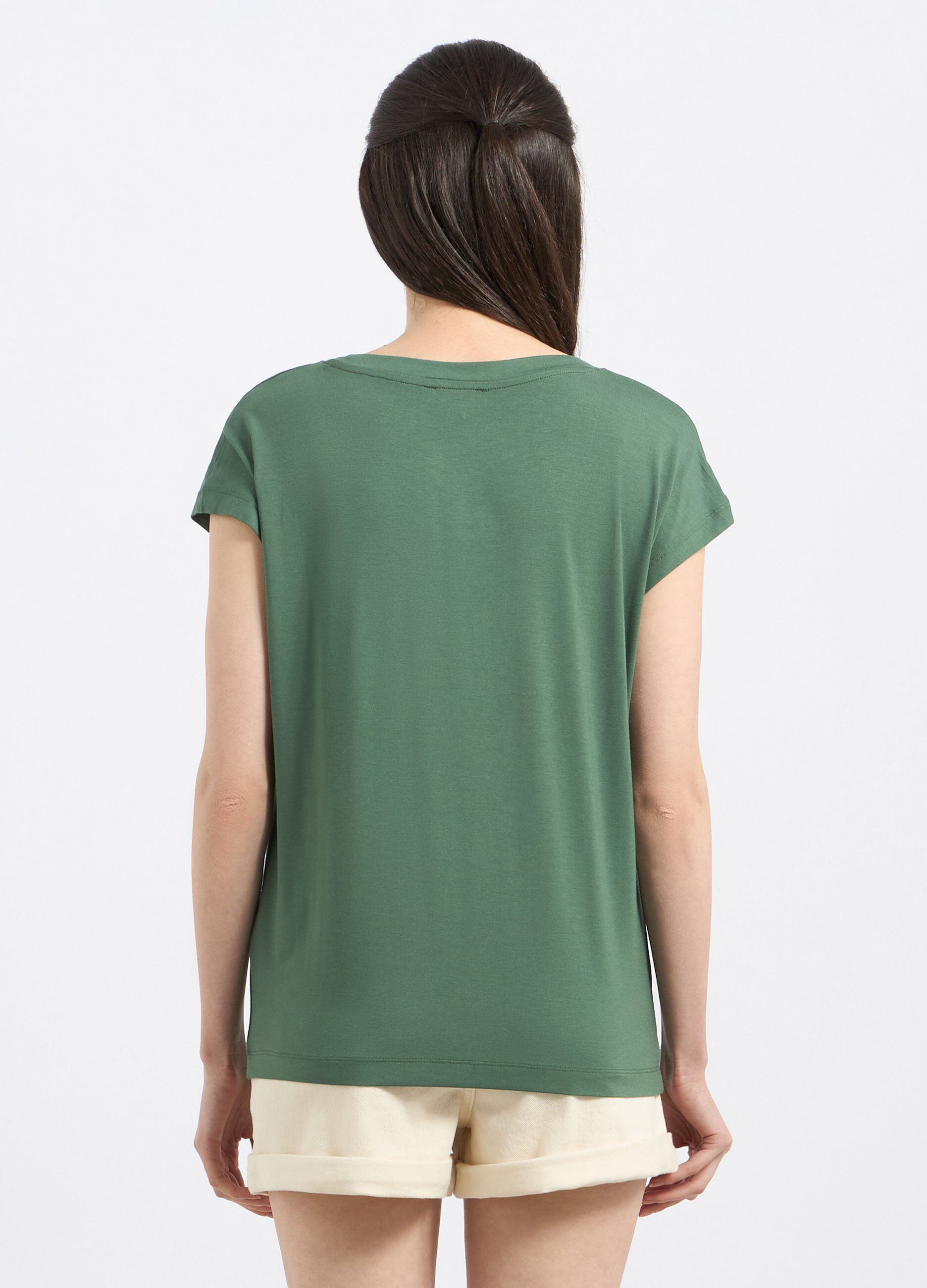 T-shirt in viscosa stretch donna_1
