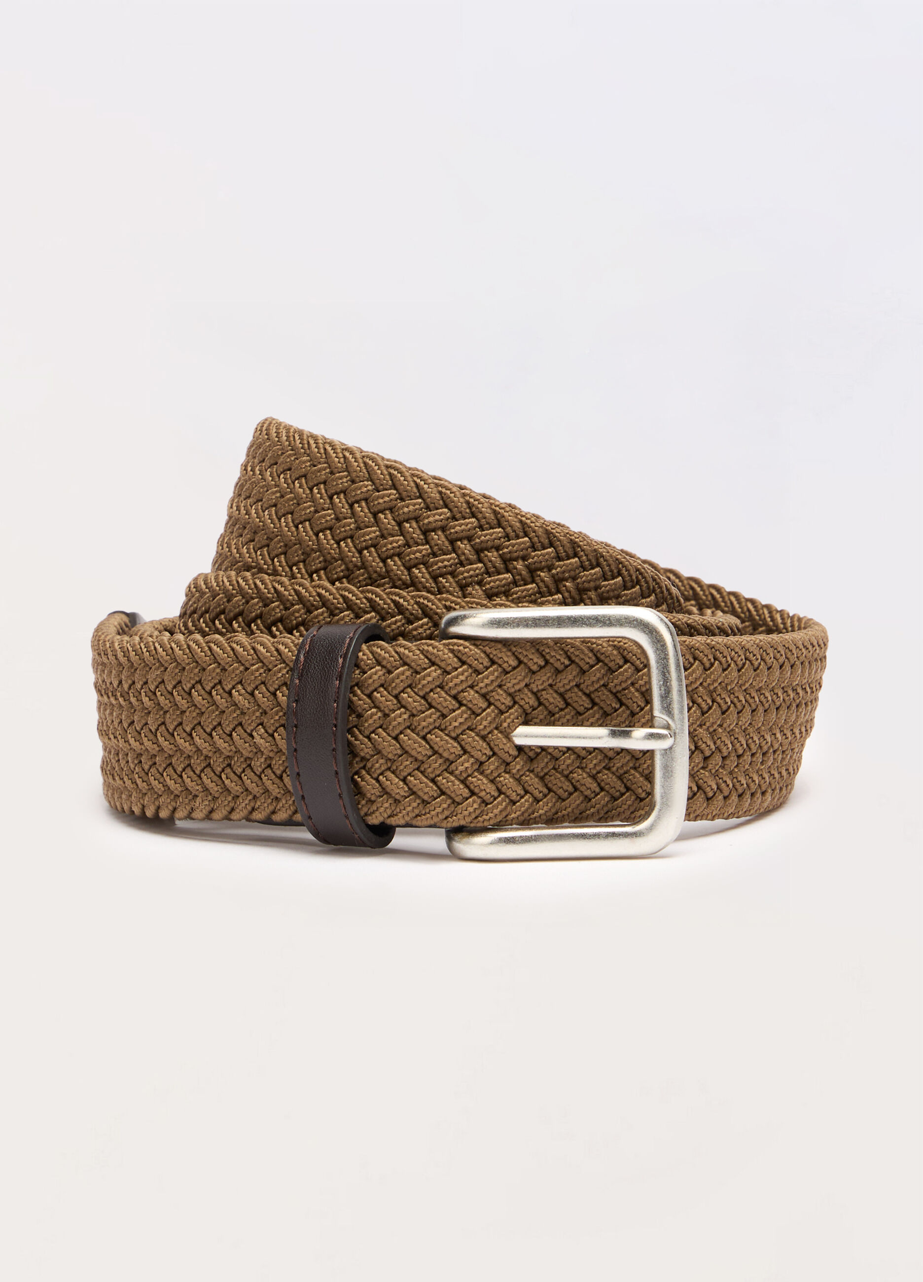Cintura intrecciata con inserti in ECOpelle uomo_0