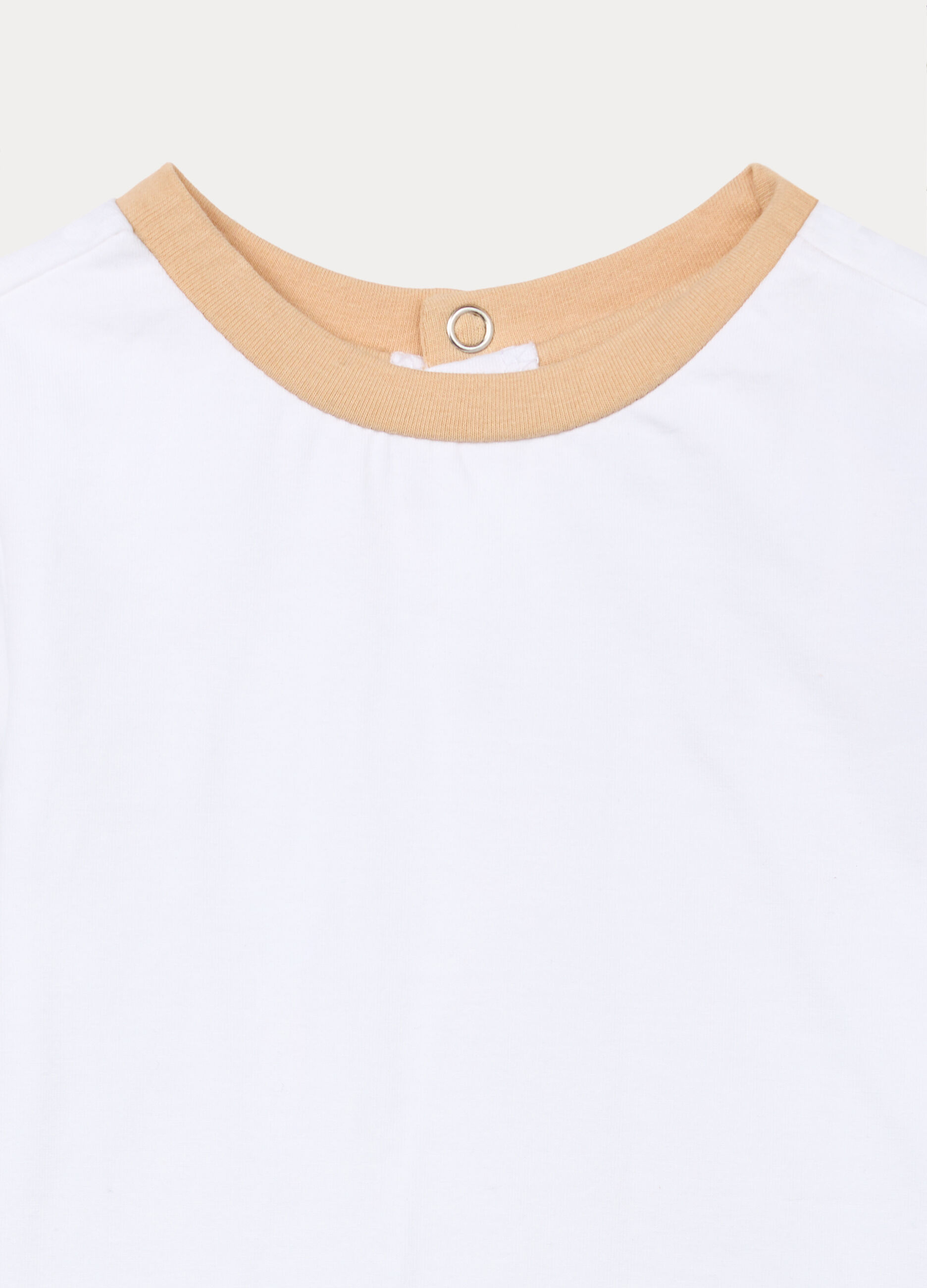 Set t-shirt + salopette in puro cotone neonato_2