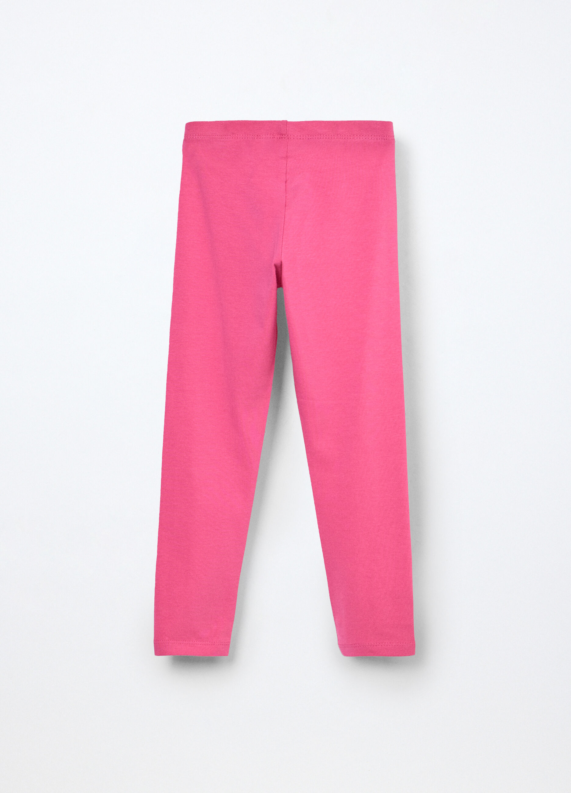 Leggings in jersey di cotone stretch bambina_1