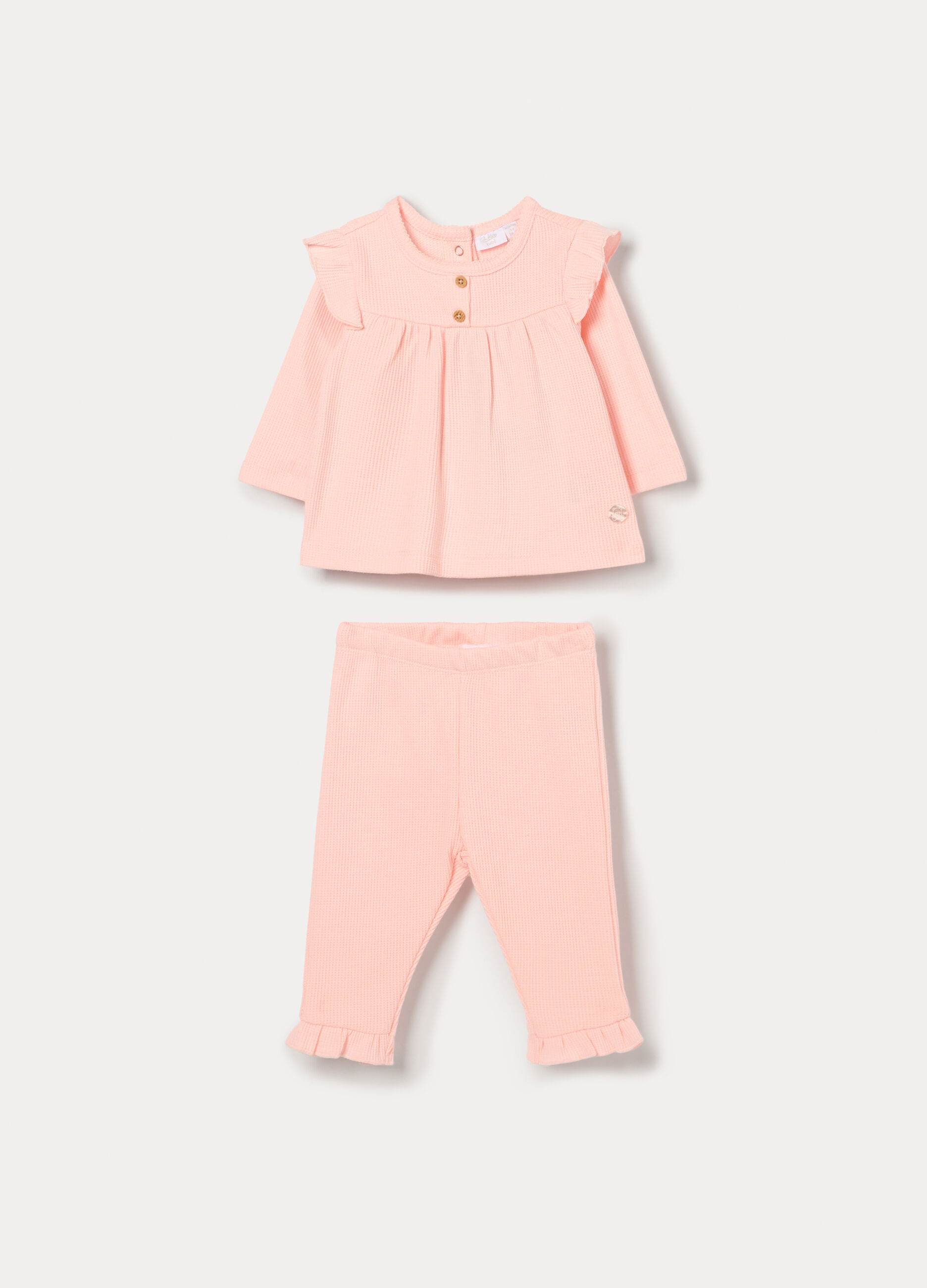 Jogging set in misto cotone neonata_0