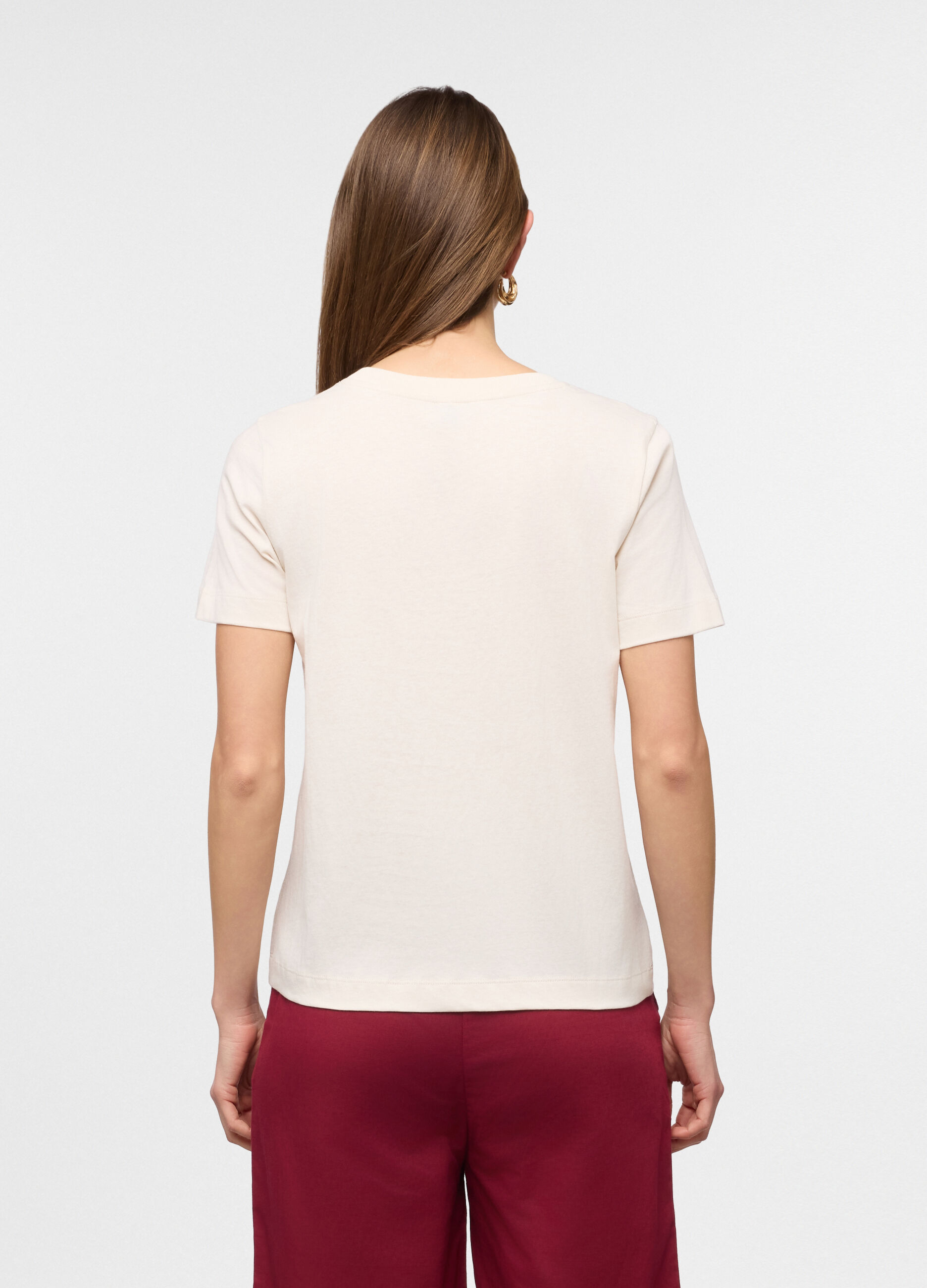 T-shirt girocollo donna_1