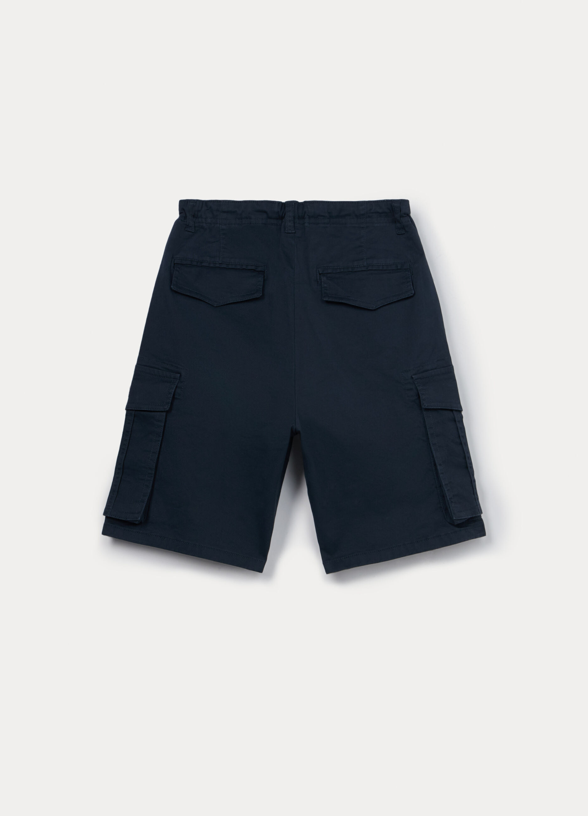 Shorts cargo in twill di puro cotone ragazzo_1