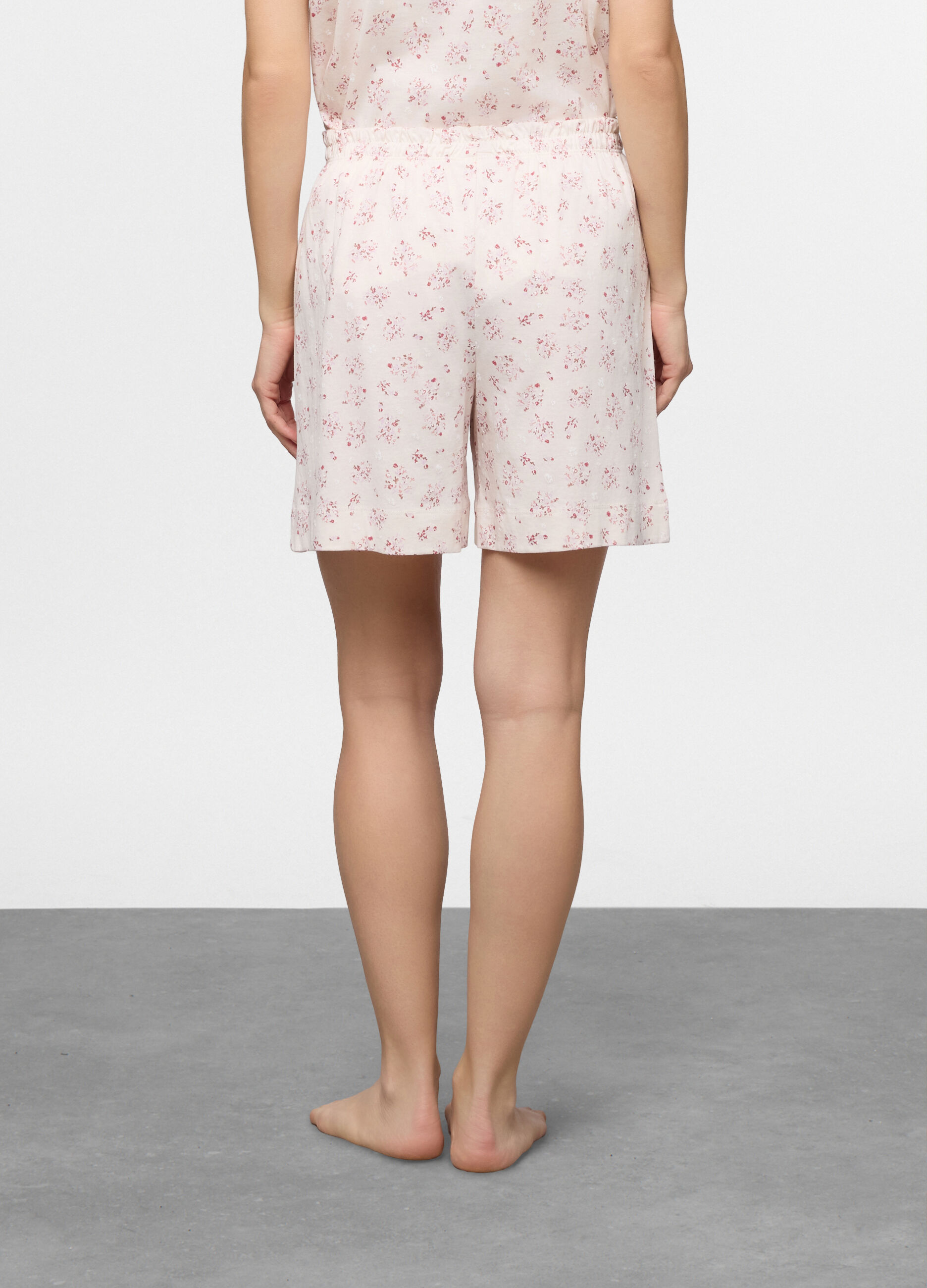 Shorts pigiama in jersey di puro cotone donna_1