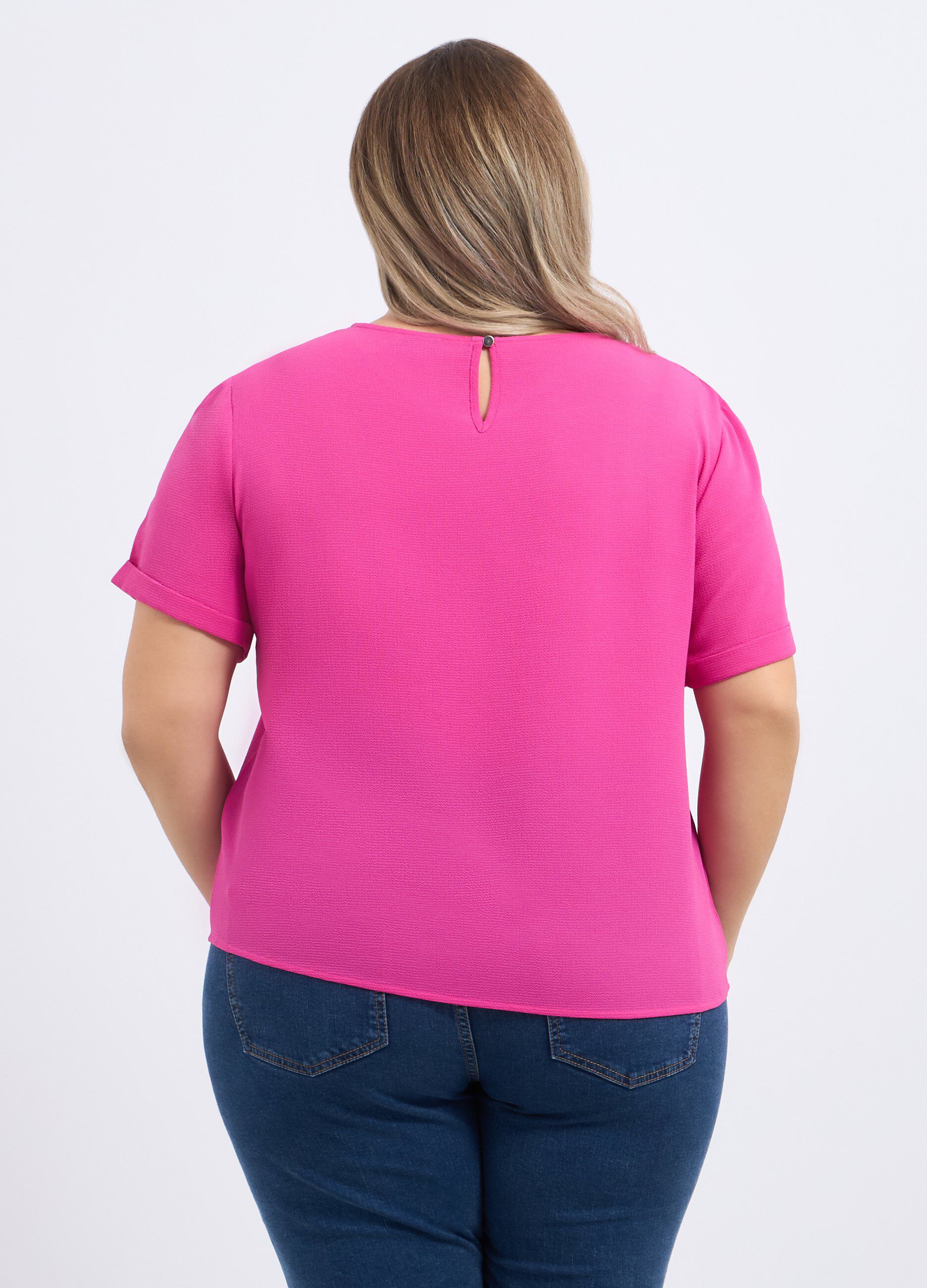 Blusa a maniche corte donna curvy_1