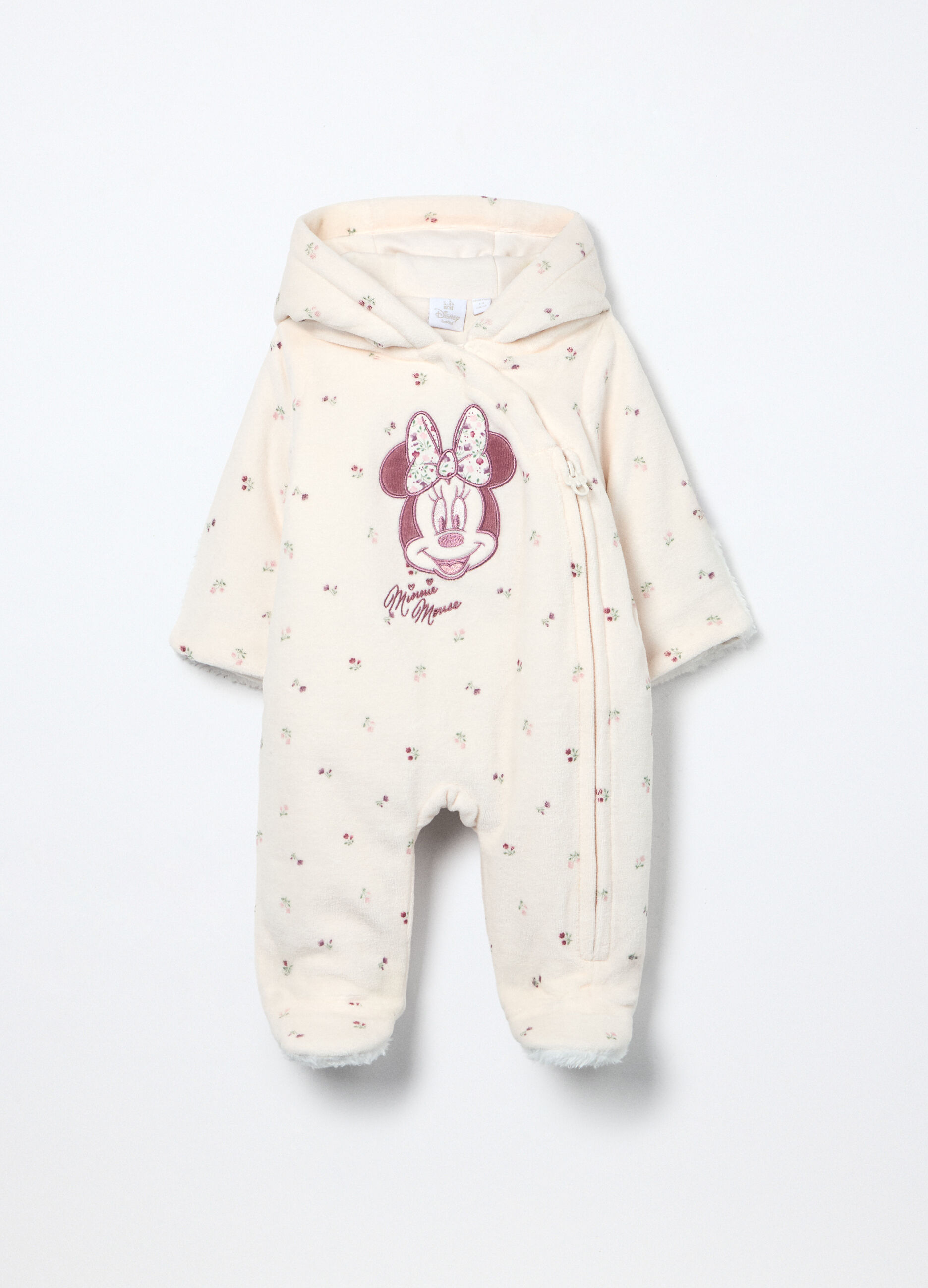Tutina imbottita velour neonata