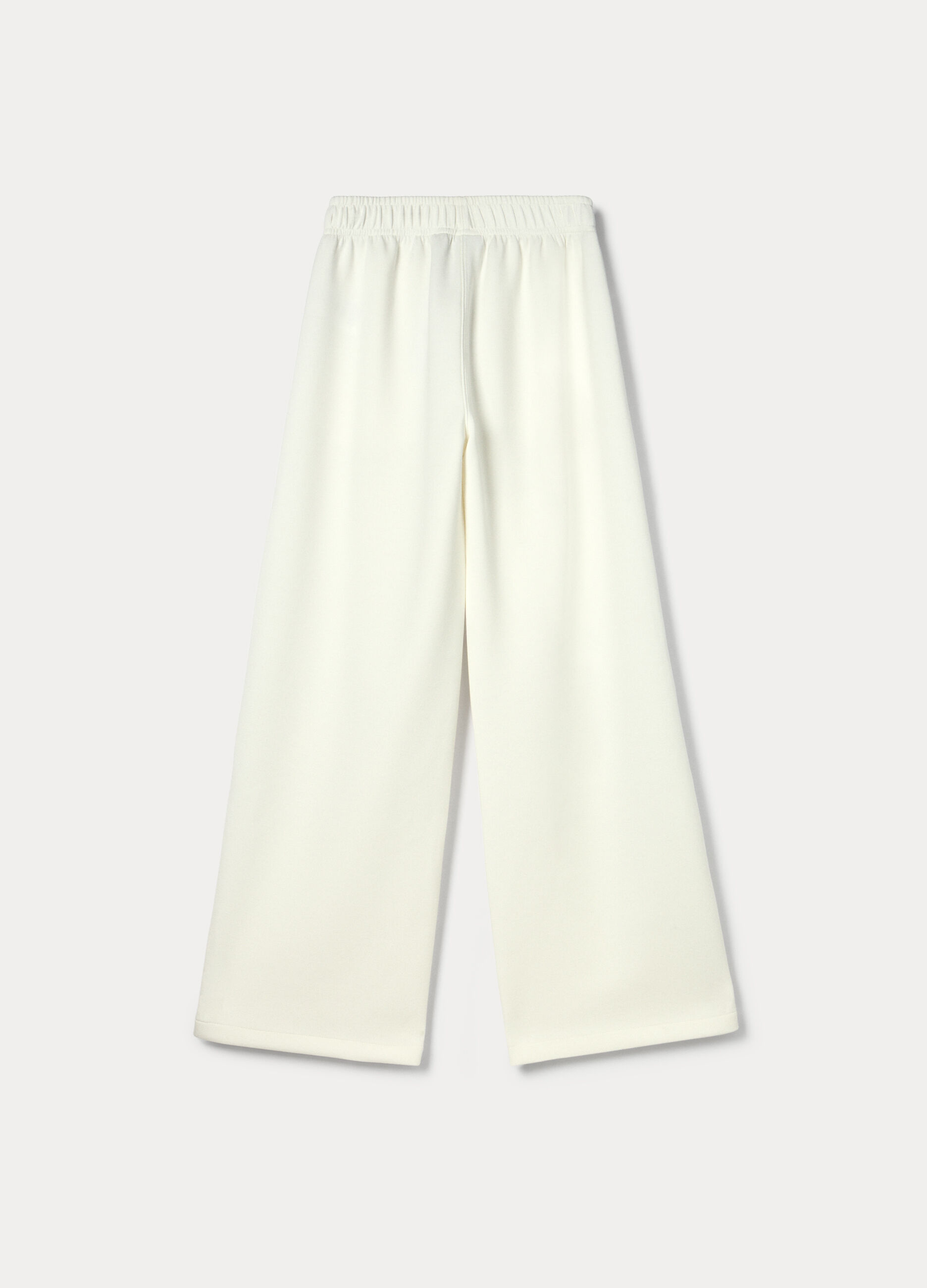 Jogger wide leg misto cotone stretch ragazza_1