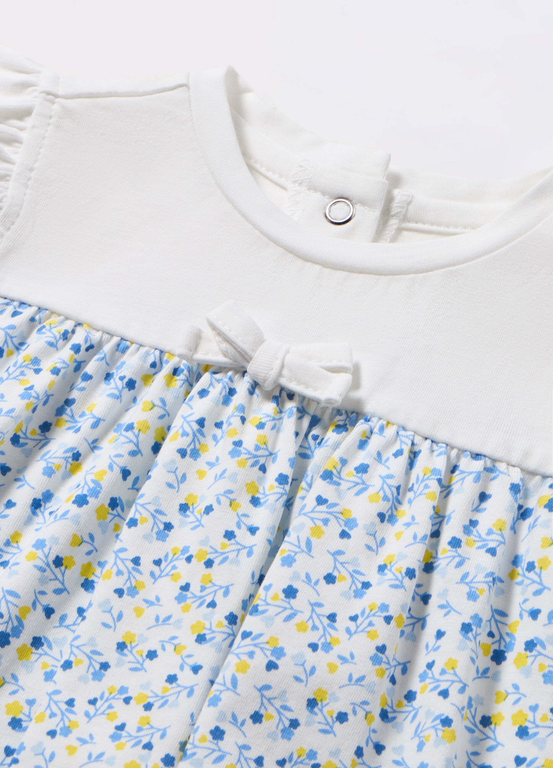 Pagliaccetto in cotone stretch neonata_1