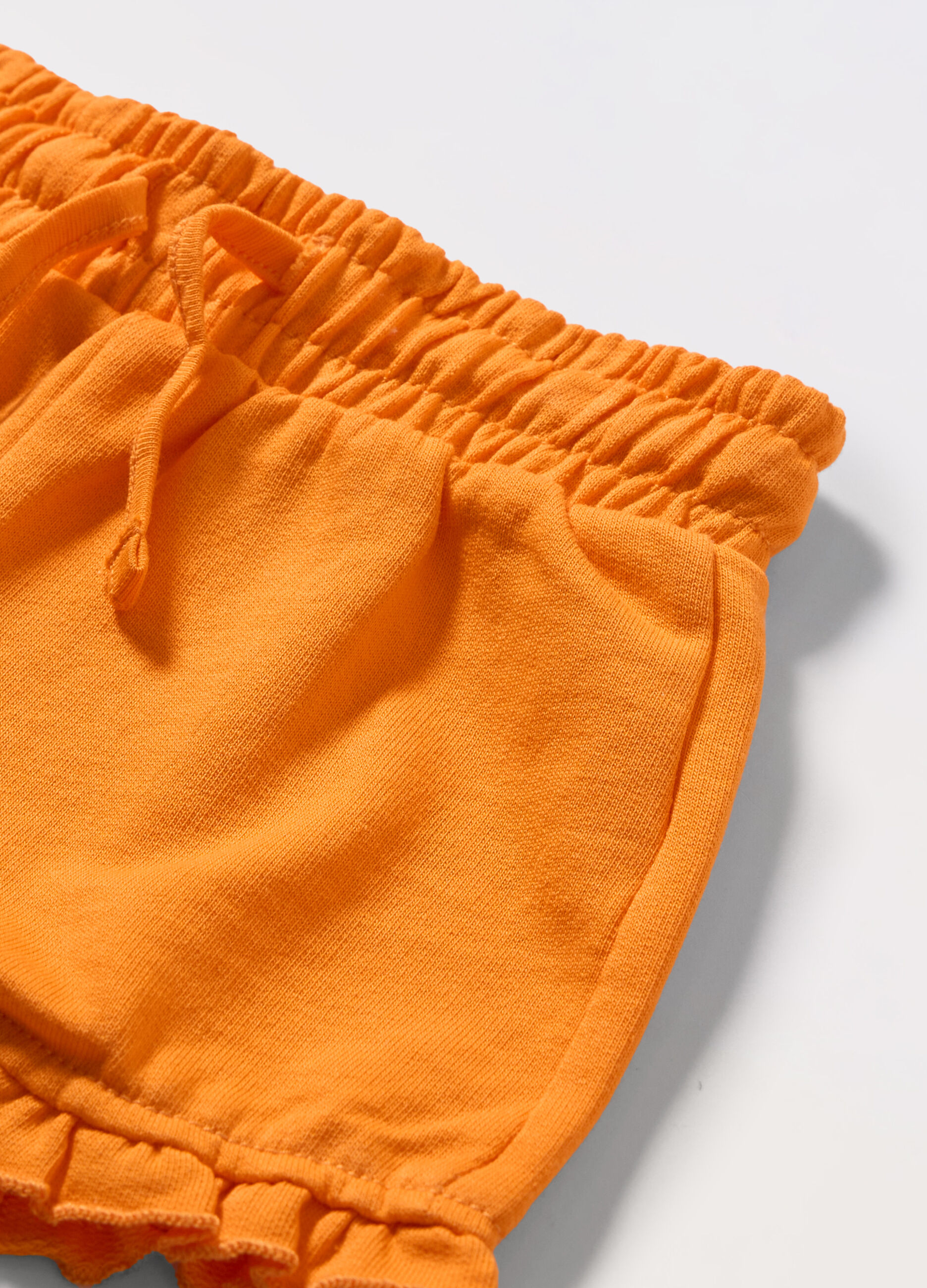 Shorts in french terry di puro cotone neonata_1