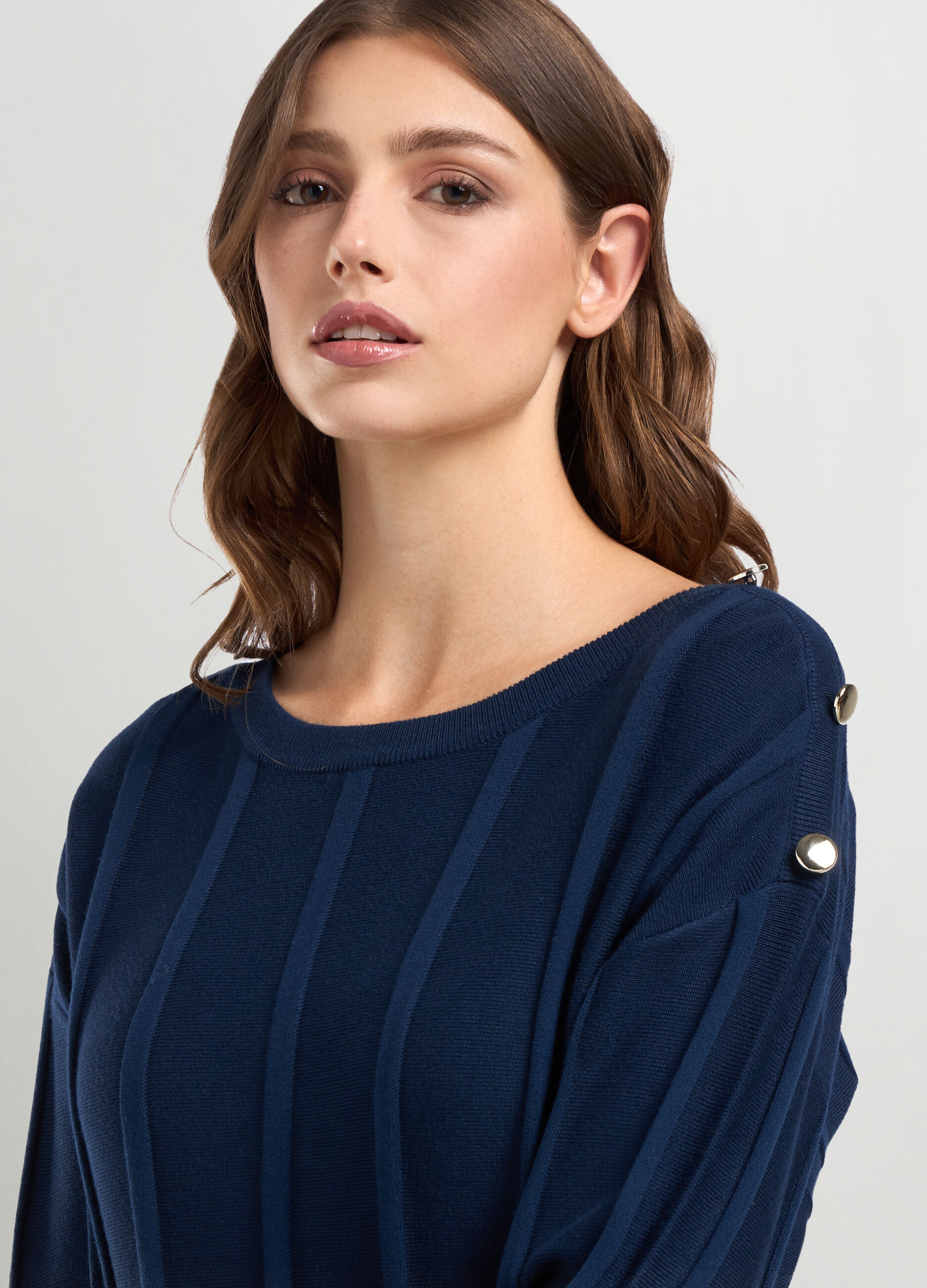 Pullover misto viscosa jacquard donna_2