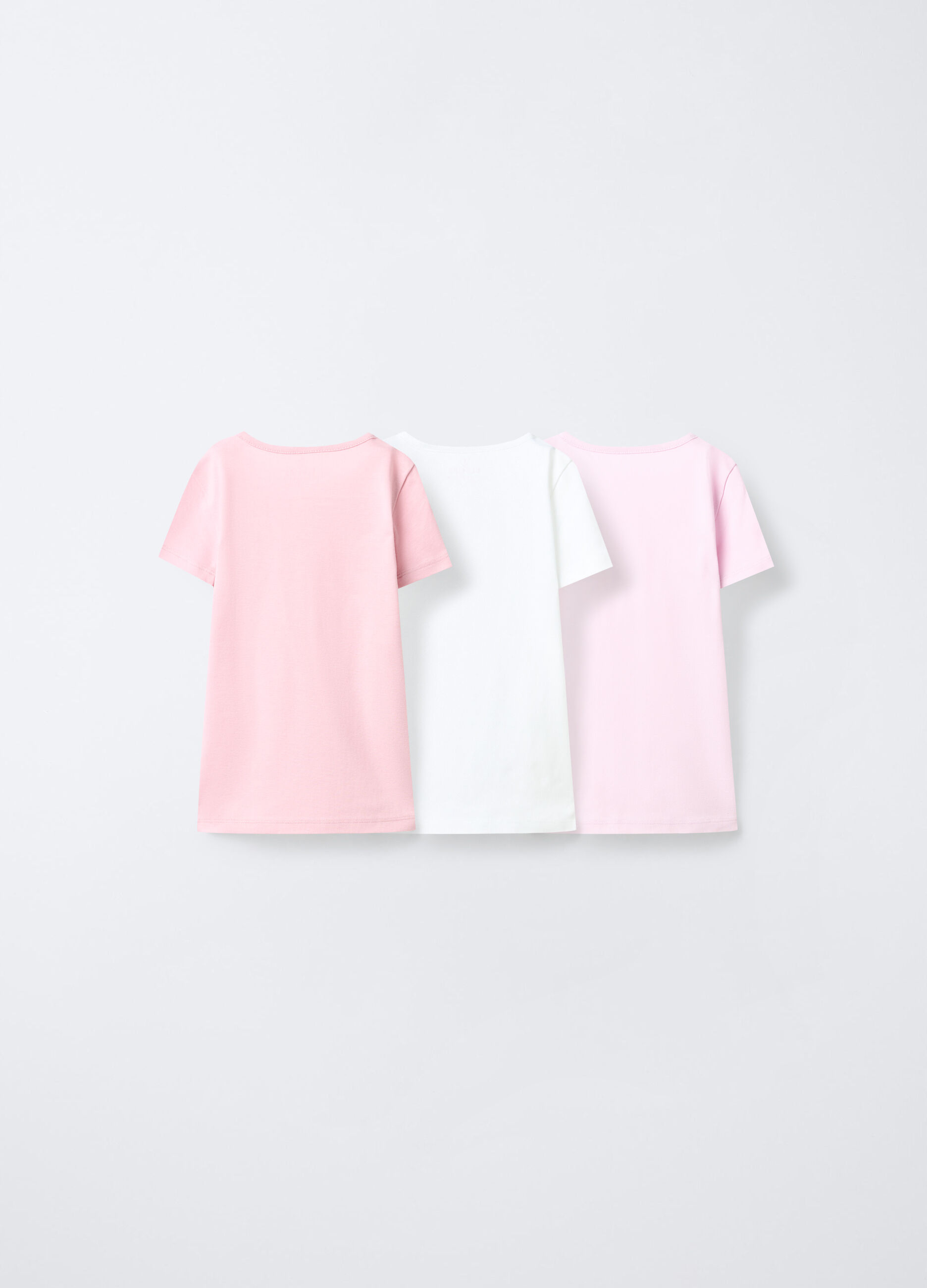Pack 3 t-shirt intime in costina di puro cotone bambina_1