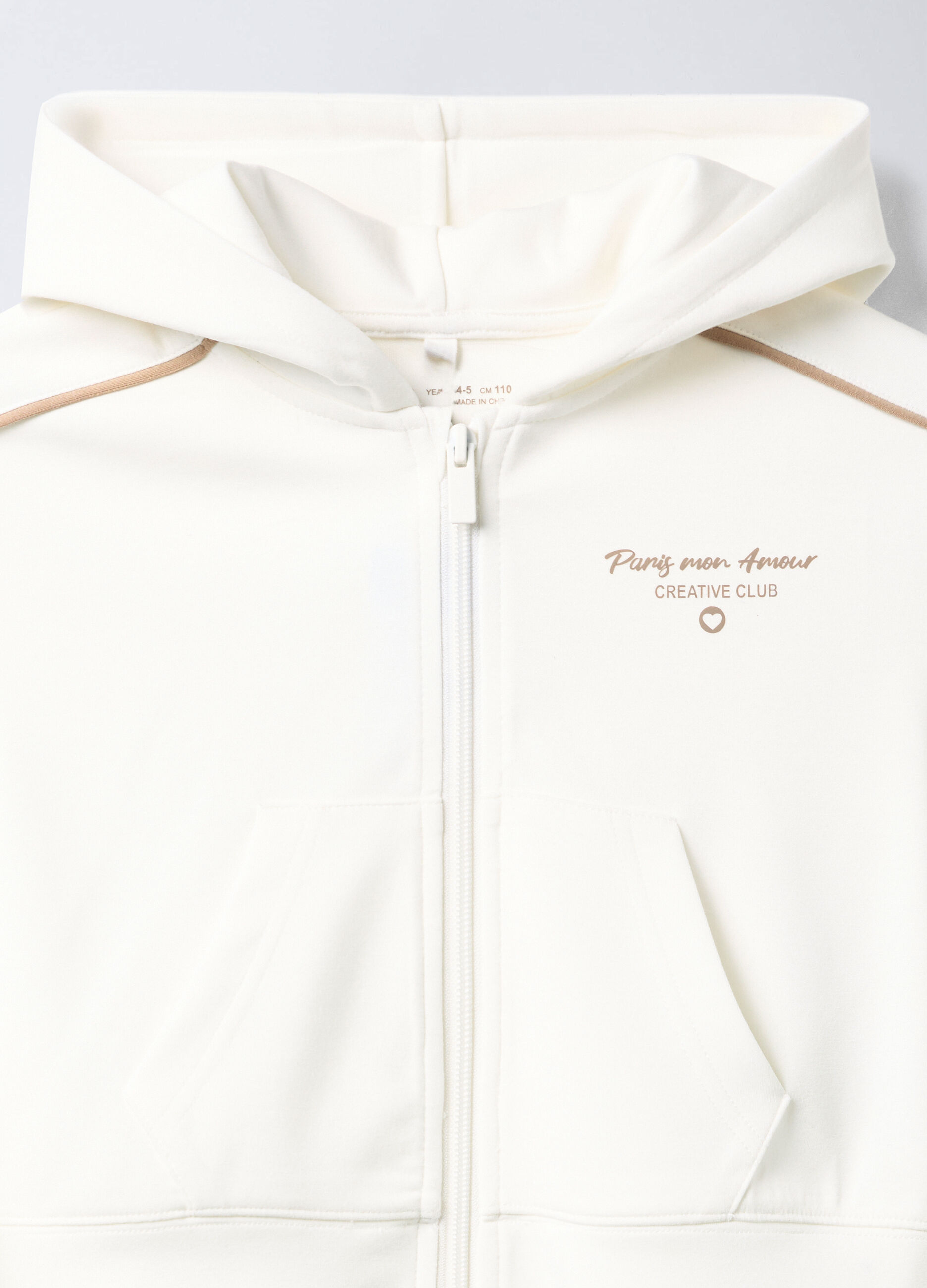 Felpa con cappuccio misto modal stretch bambina_2