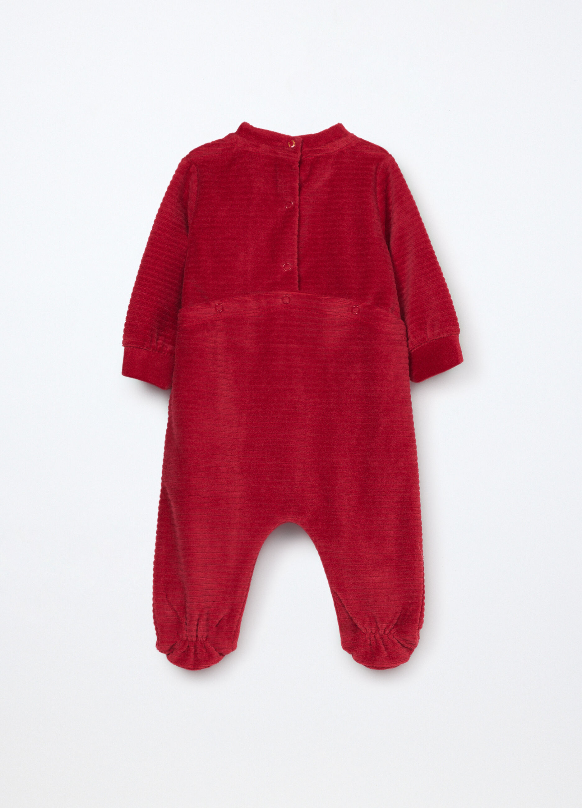 Tutina misto cotone velour neonata_1