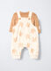 Set salopette + t-shirt in puro cotone garzato neonato_0