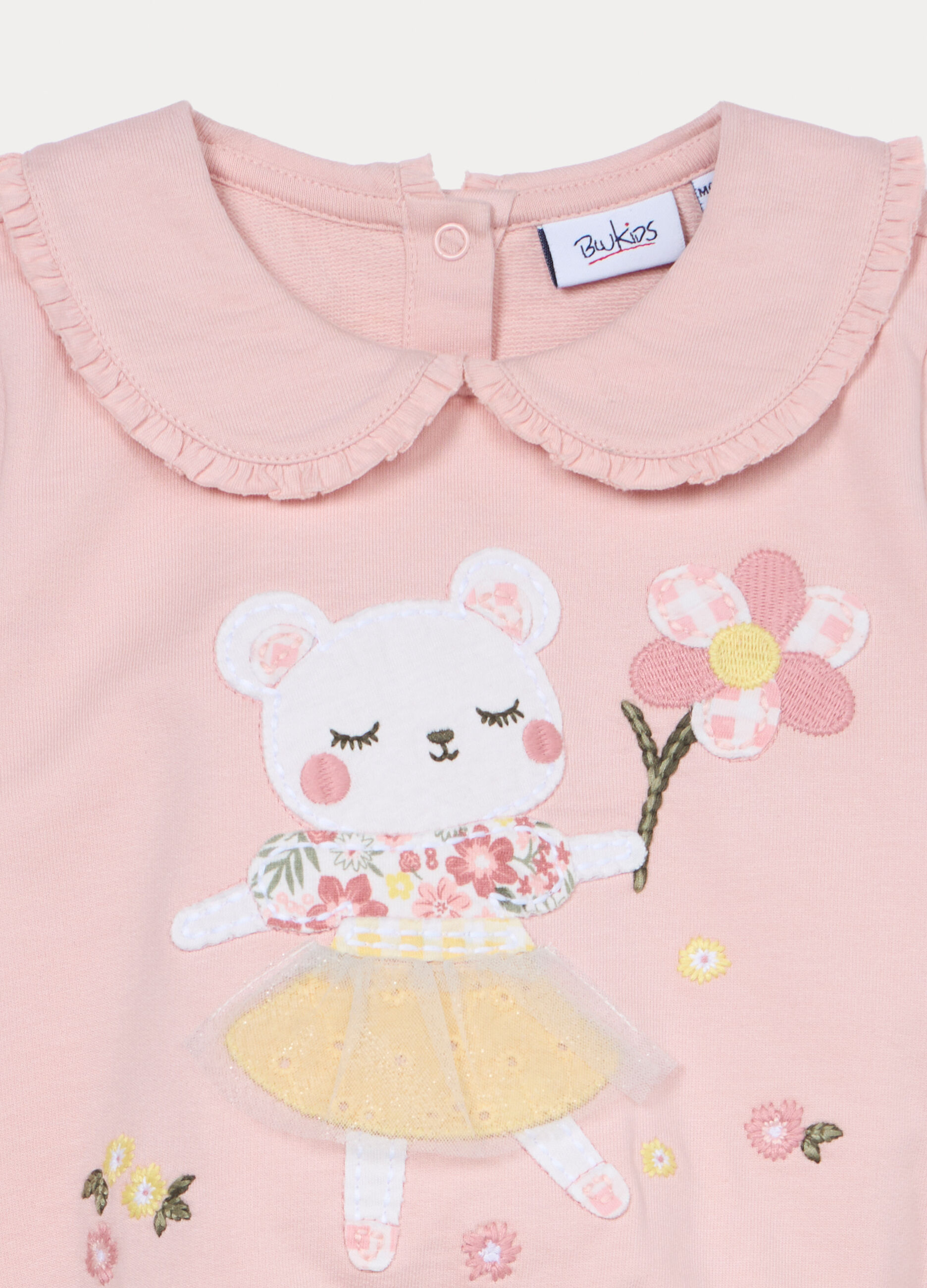 Felpa in french terry di puro cotone bimba_2