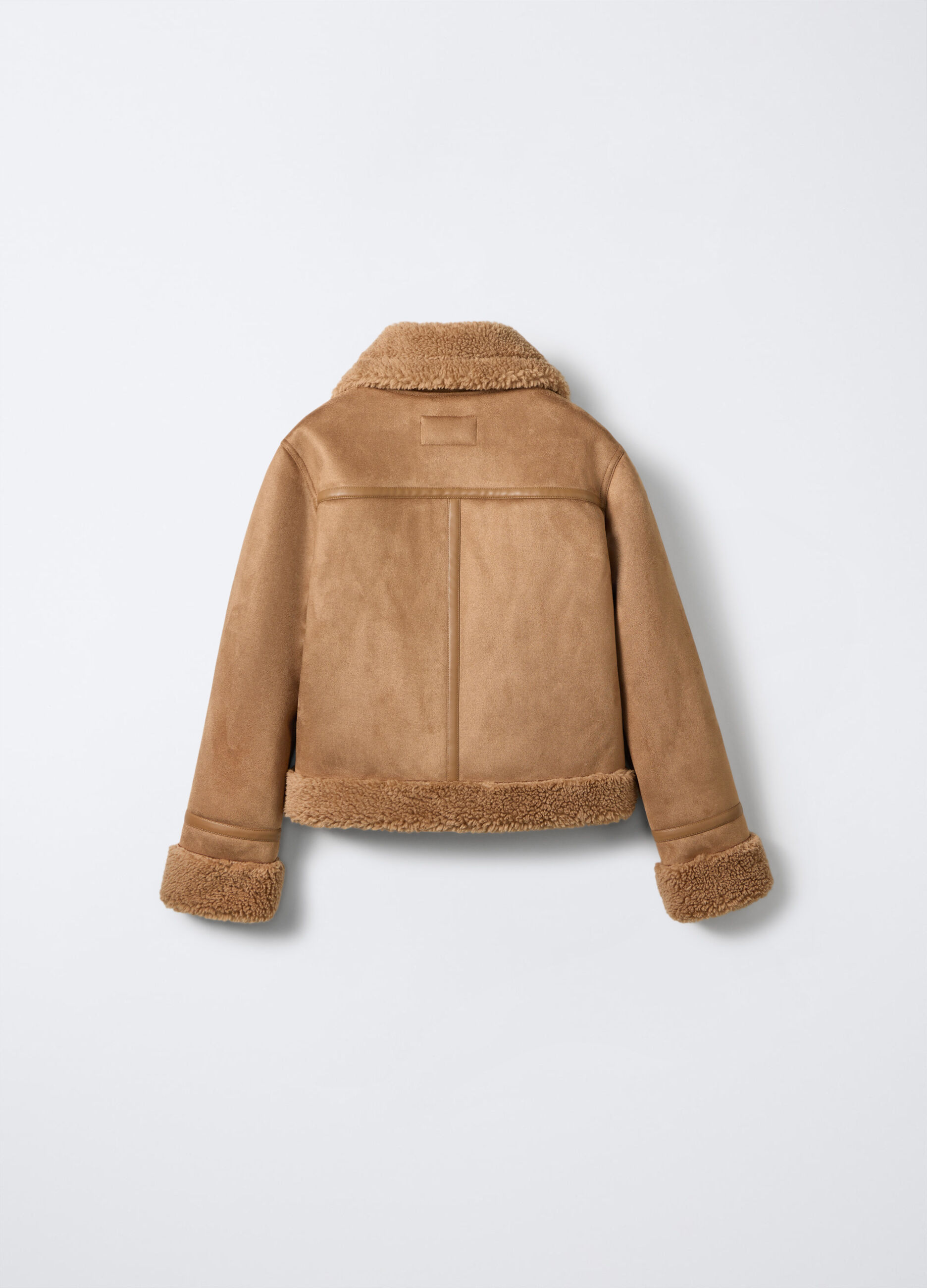 Giacca in montone eco pelle fit regular ragazza_1