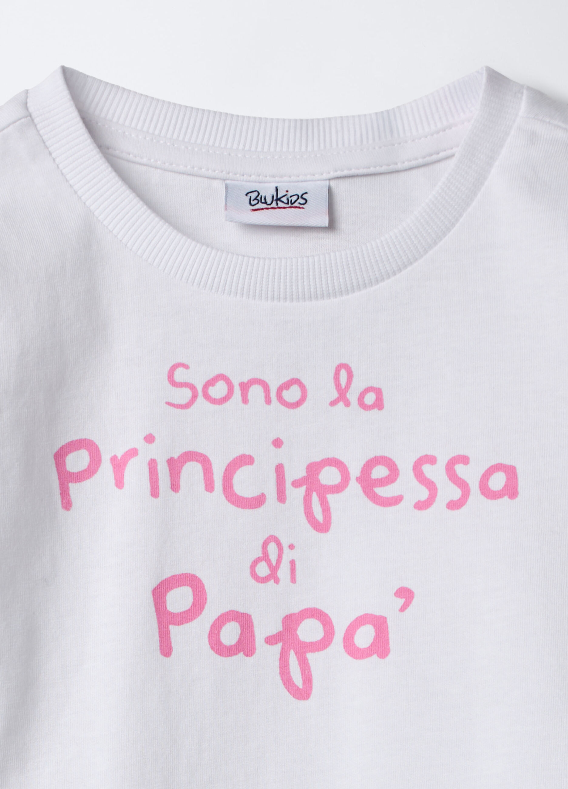 T-shirt girocollo in jersey di puro cotone bimba_2
