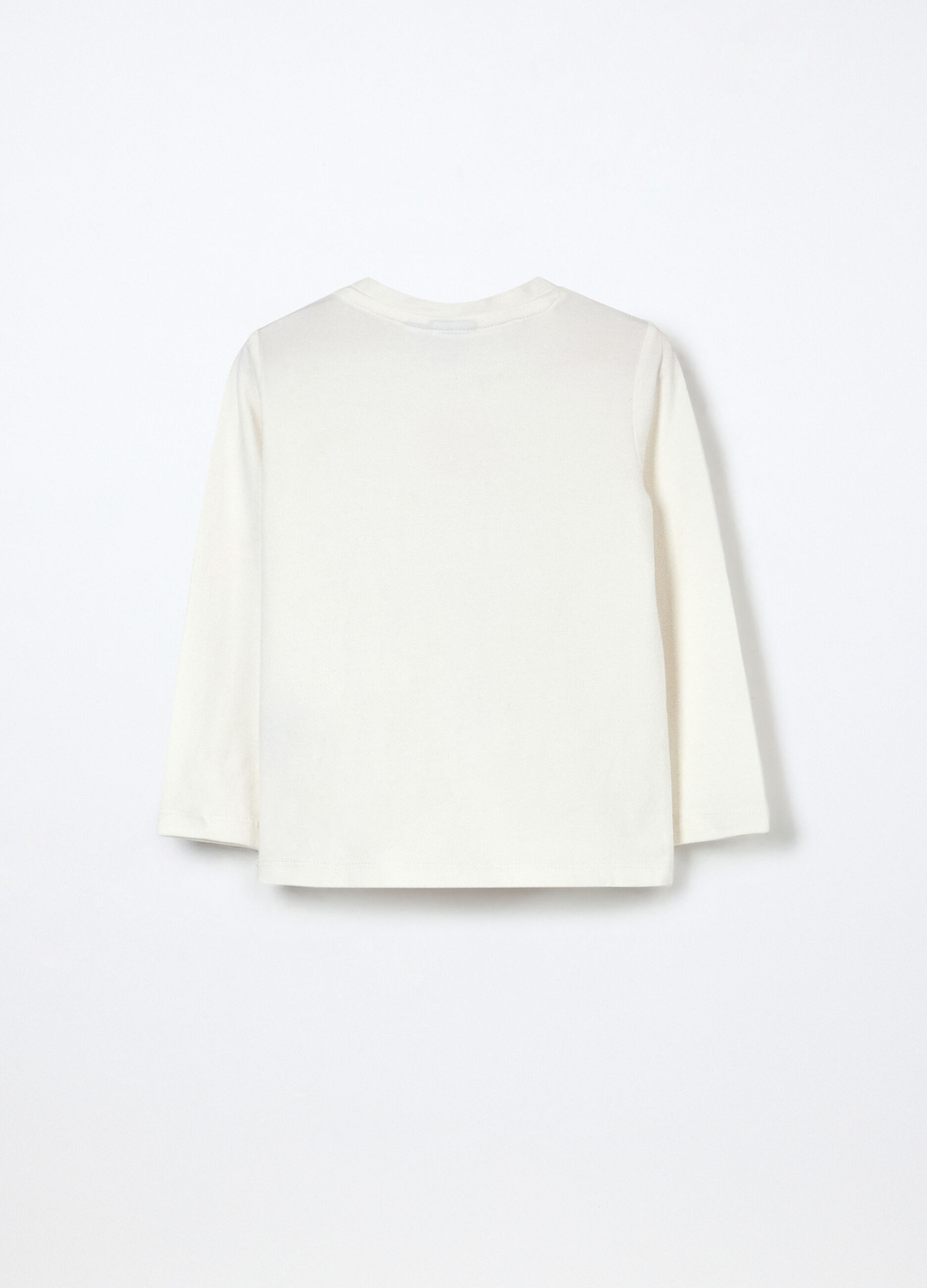 T-shirt in jersey di cotone stretch neonata_1