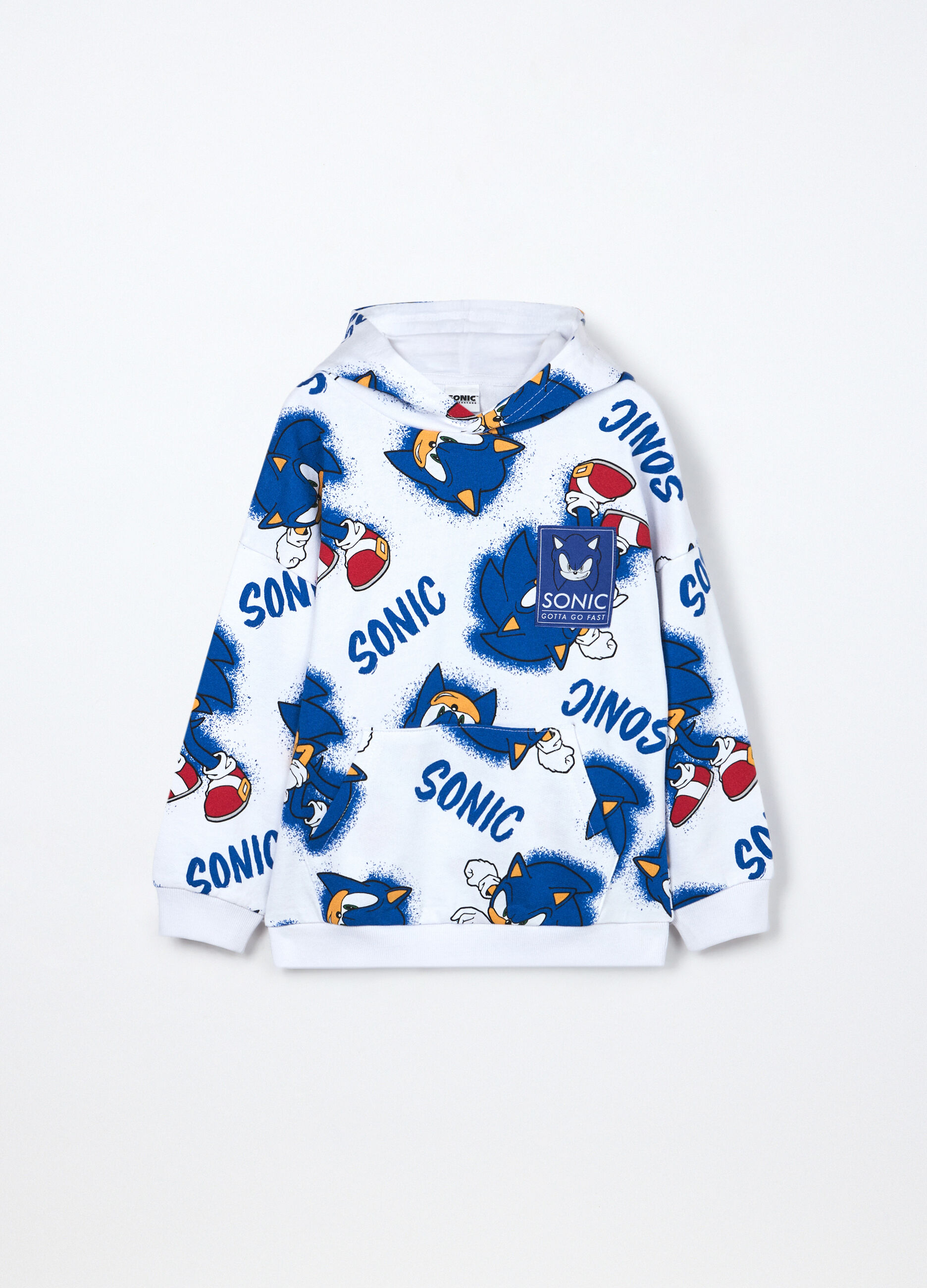 Felpa in french terry di puro cotone bambino_0