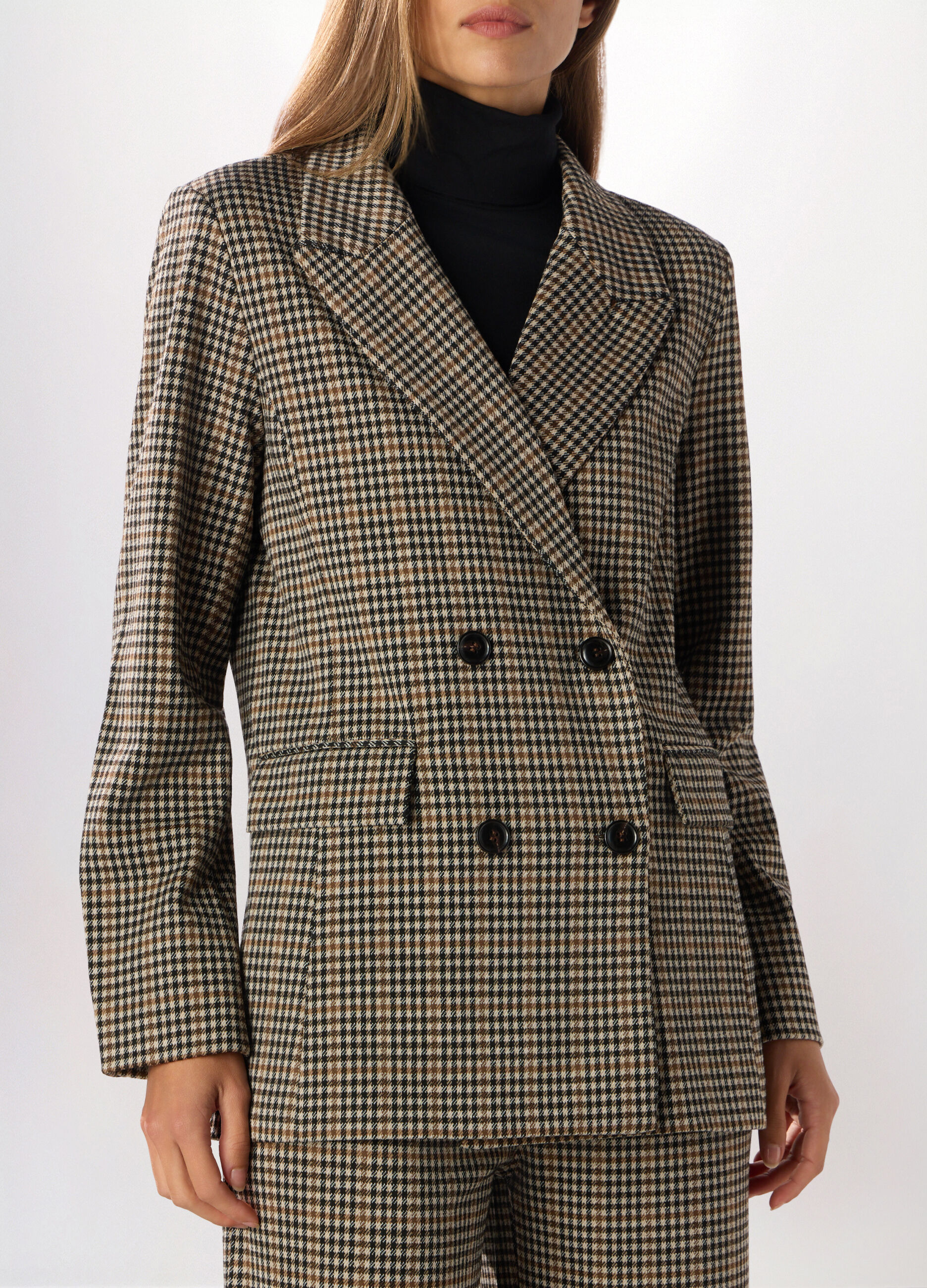 Blazer doppiopetto misto viscosa donna_2