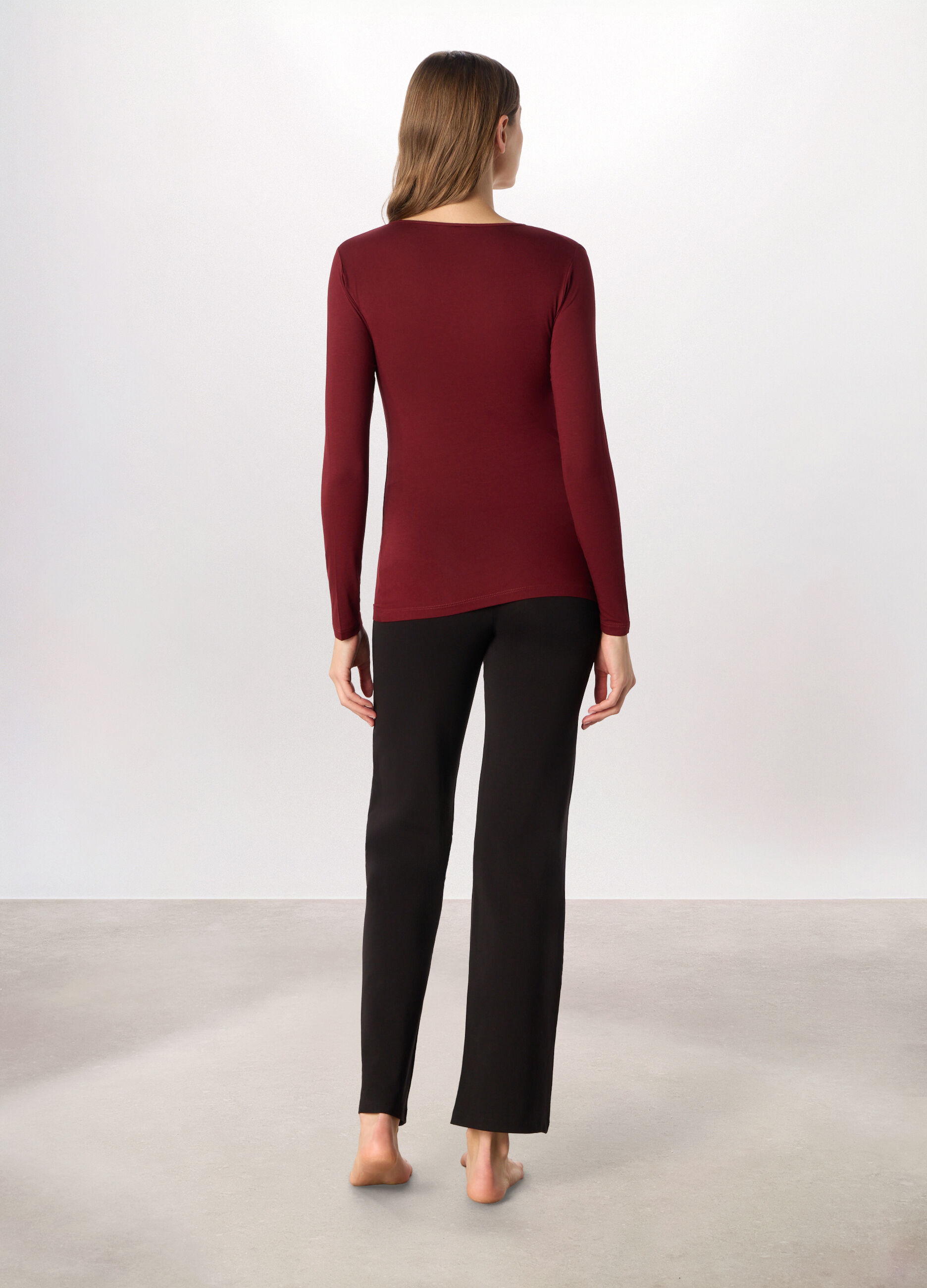 Maglietta intima in jersey di viscosa stretch donna_1