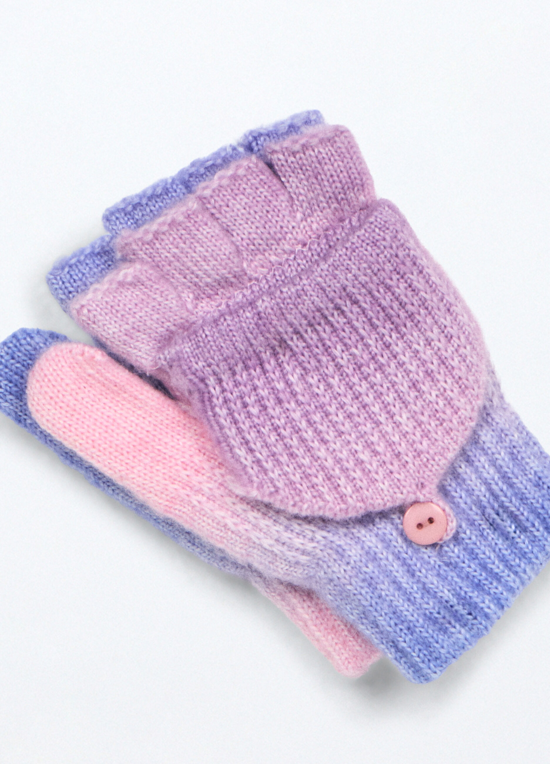 Mezzi guanti multicolor misto lana _2