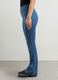 Jeggings in denim di misto cotone stretch flare fit donna_2
