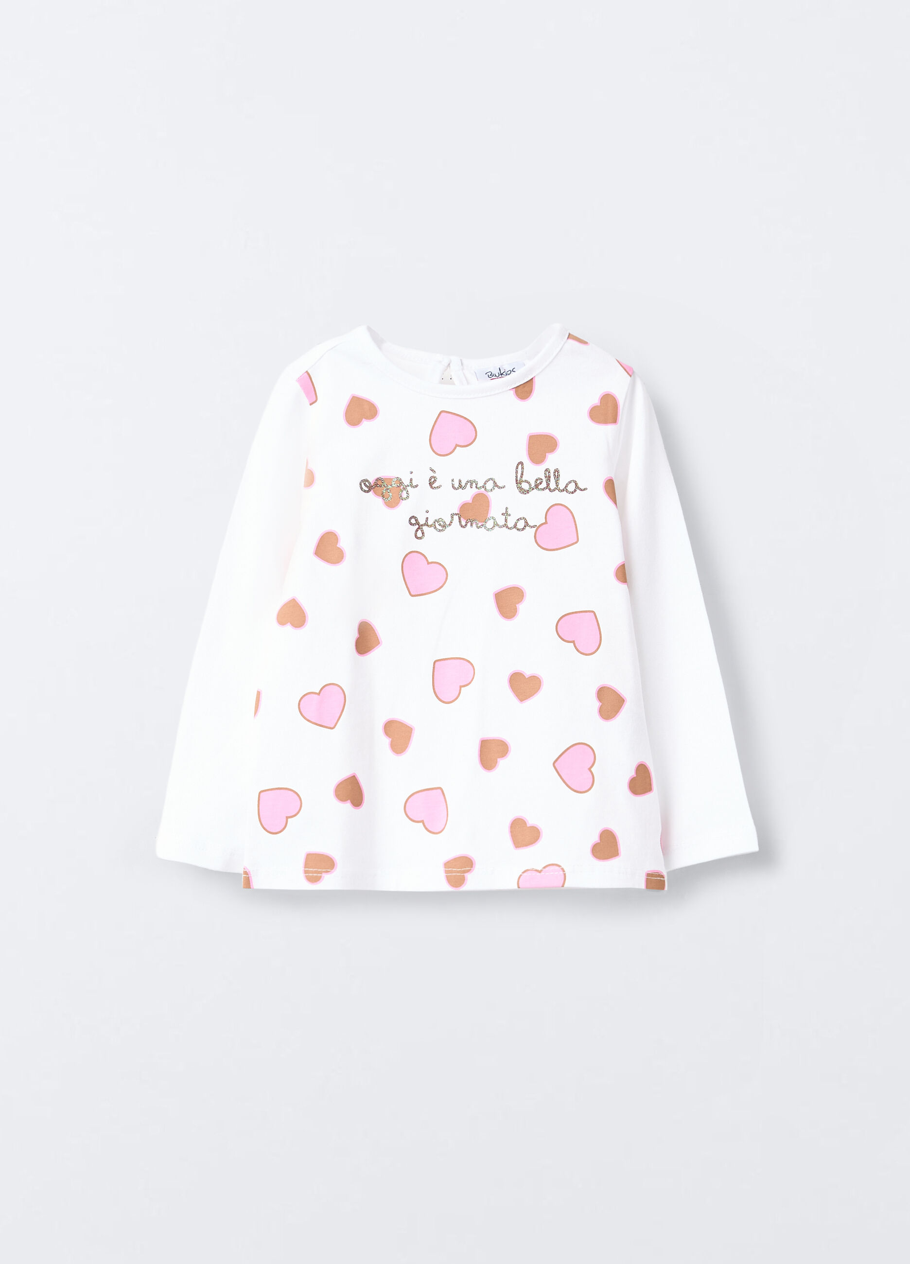 T-shirt in jersey di puro cotone bimba_0