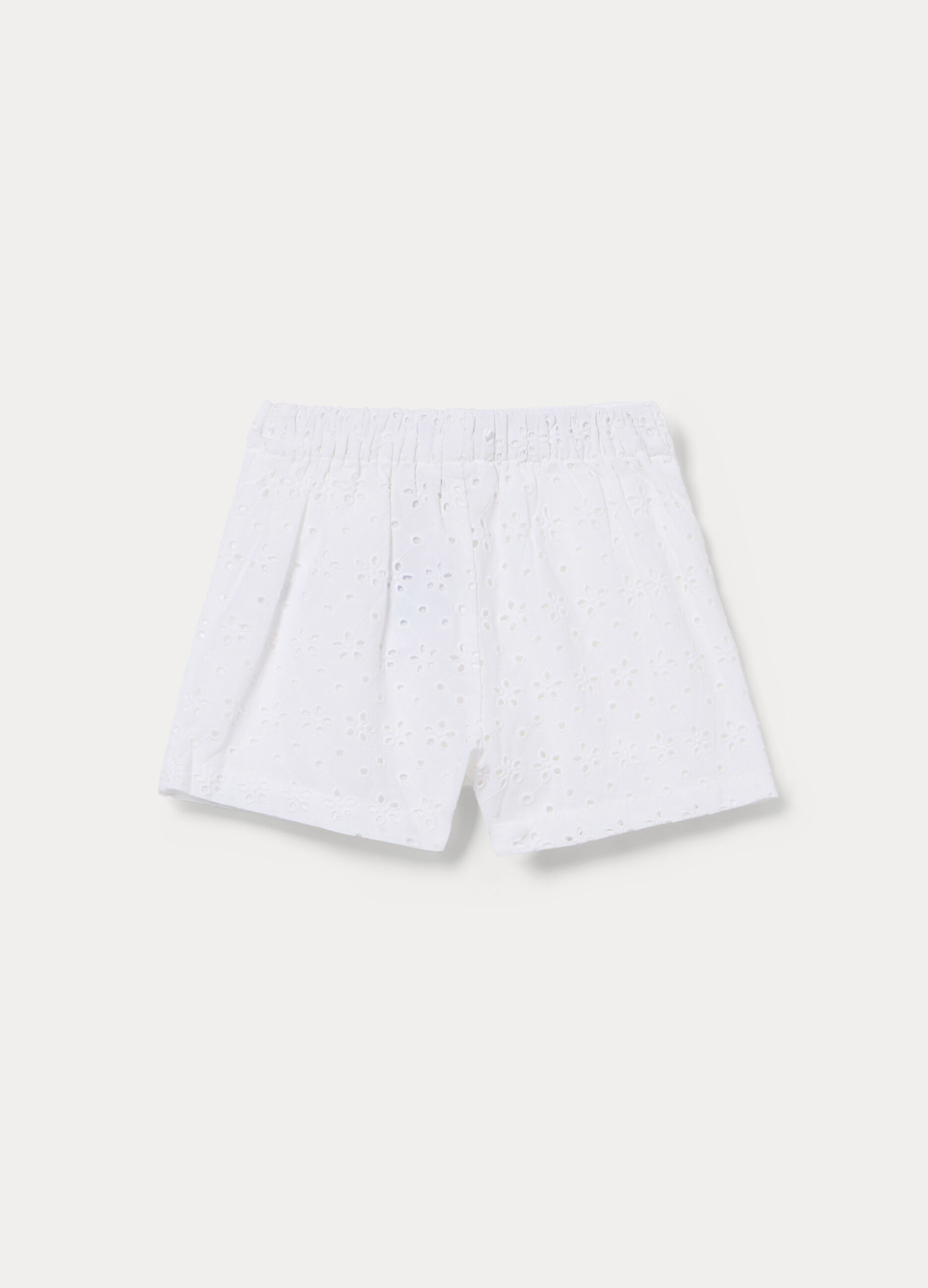Shorts in puro cotone sangallo _1
