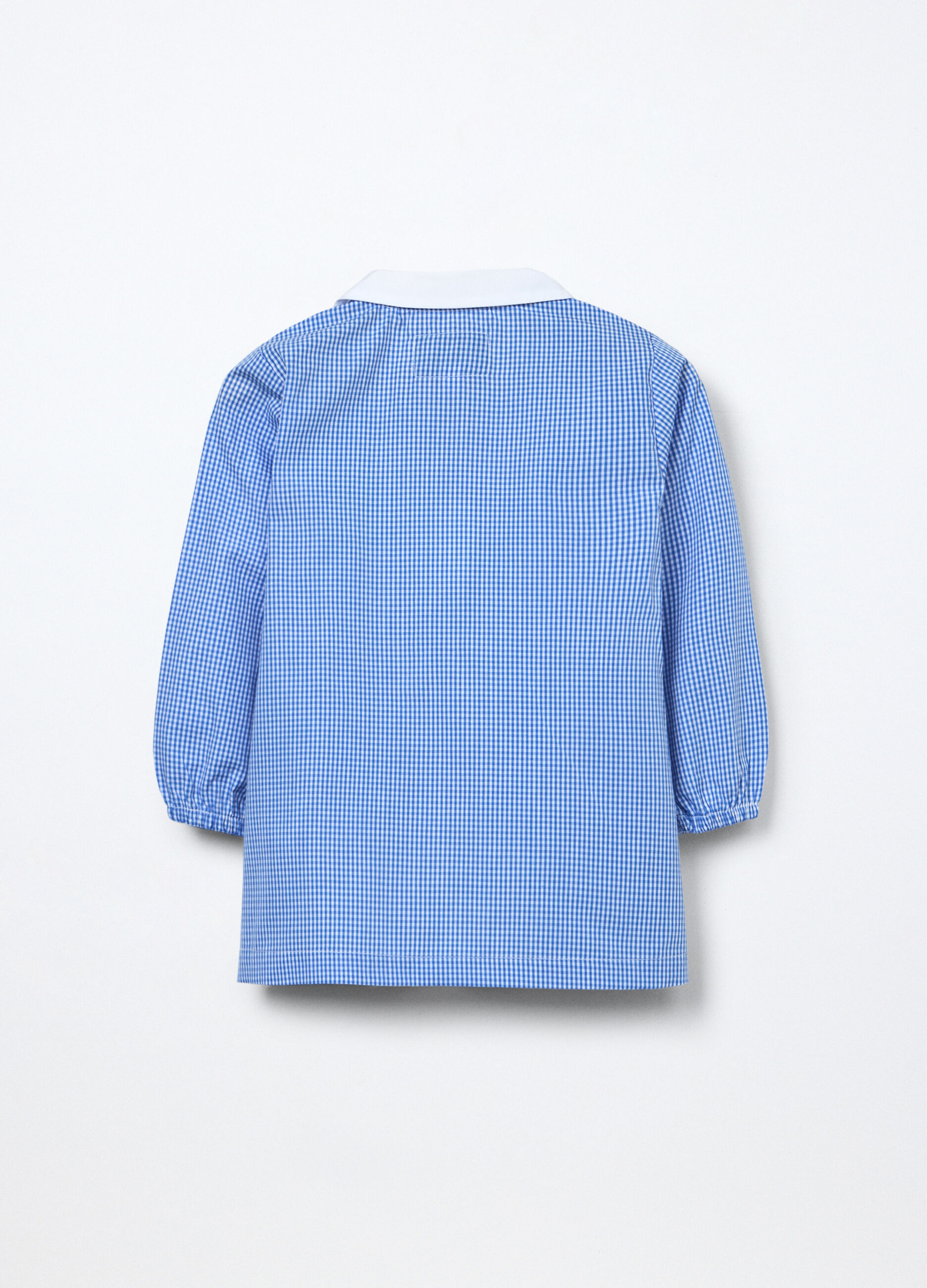 Grembiule full zip a quadretti bambino_1